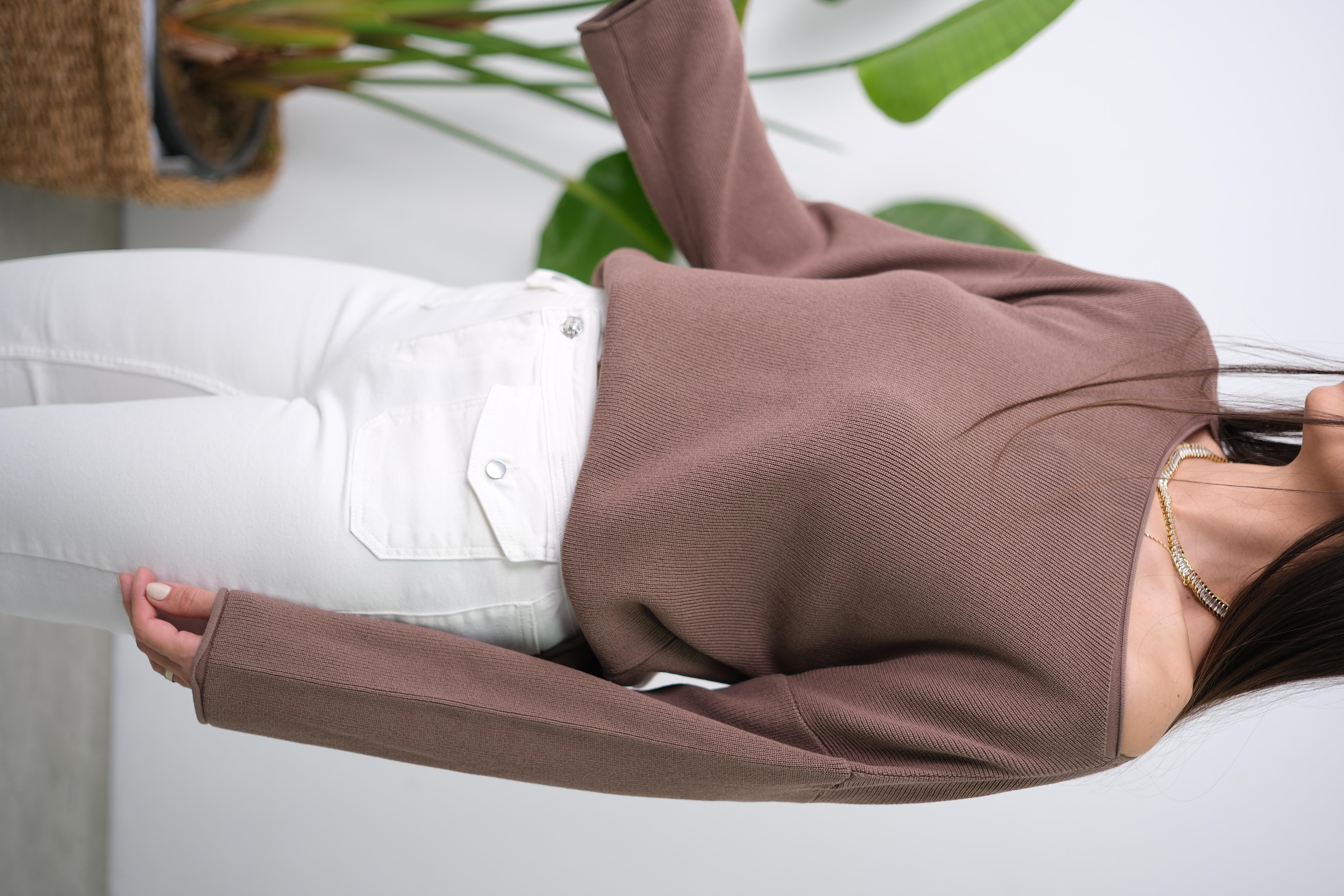 SALLY VİZON KAYIK YAKA TRİKO