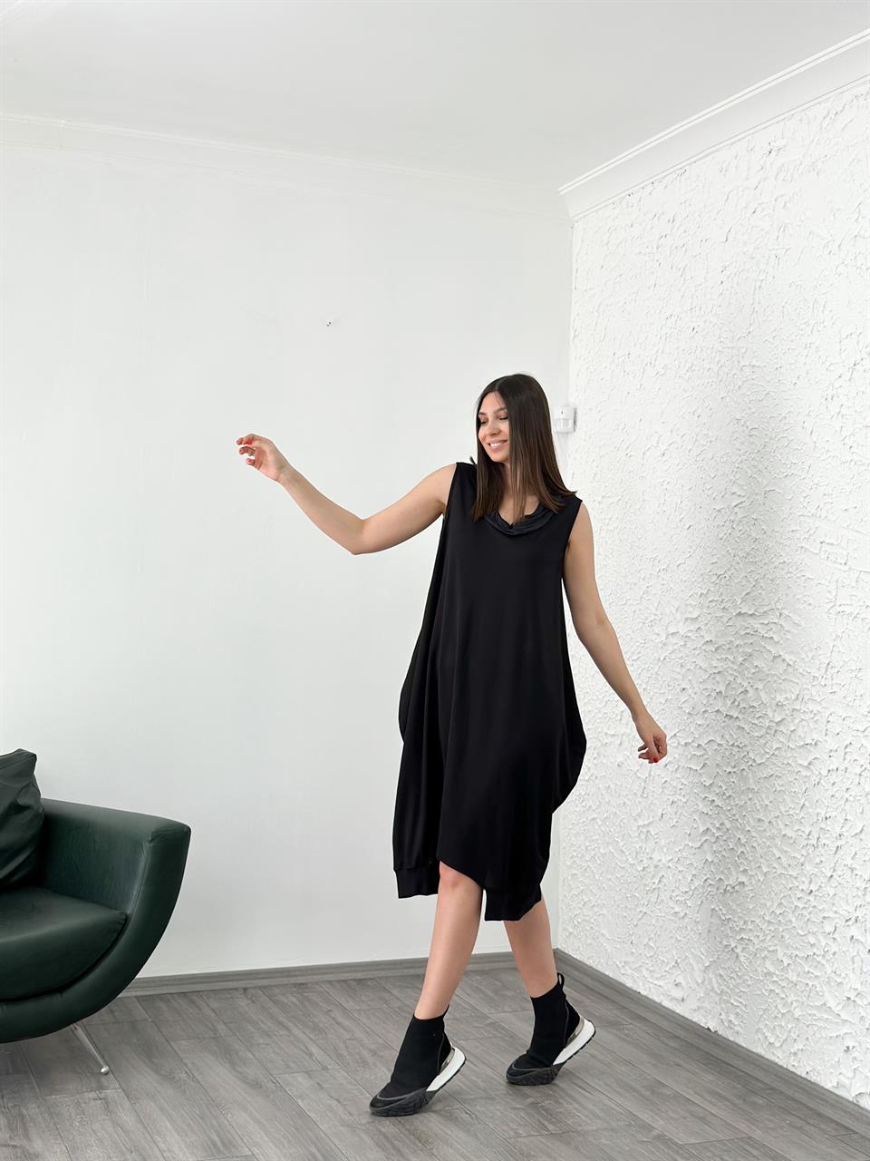 SANTİAGO SİYAH ŞALVAR TULUM