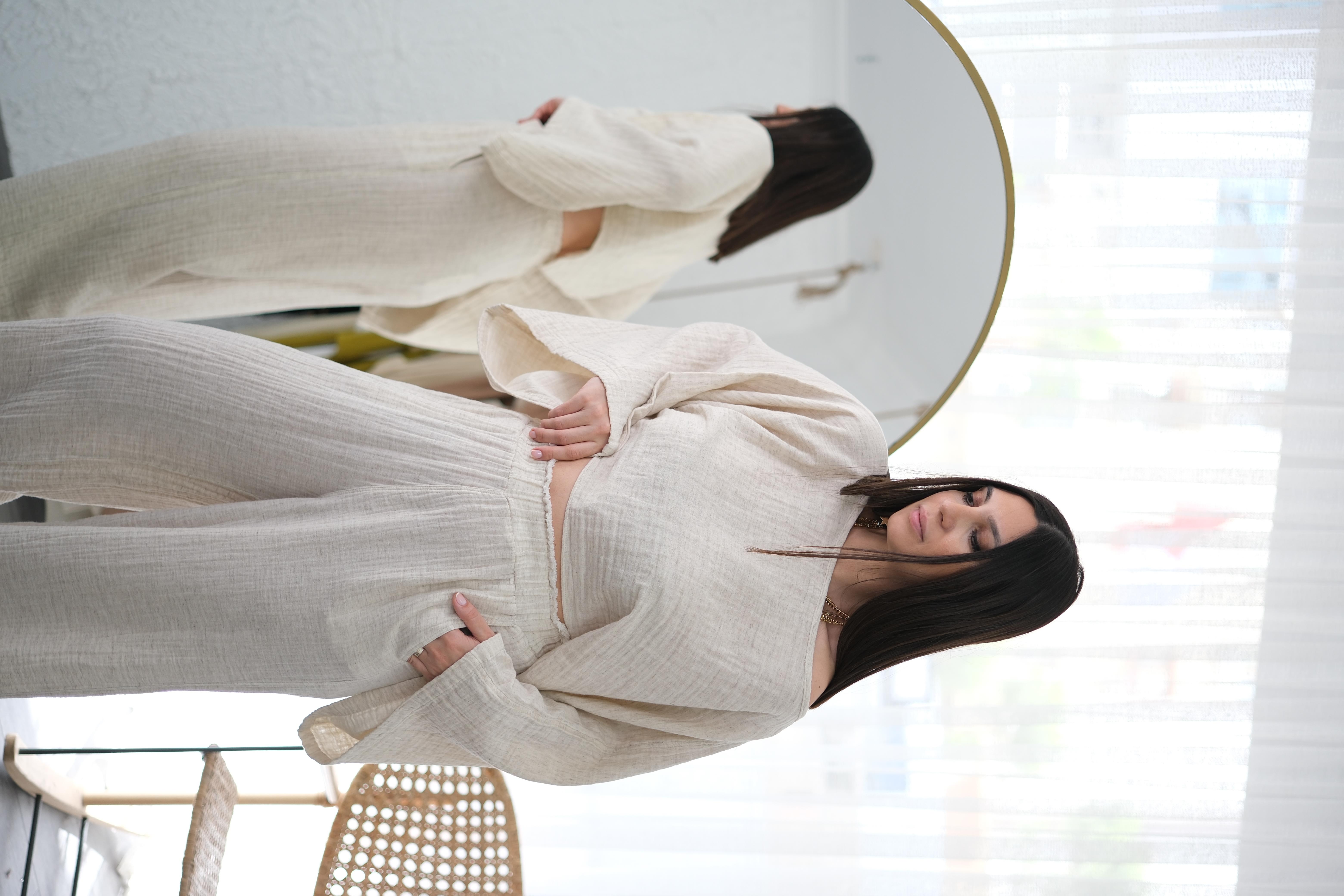 SİNDE KENEVİR BEJ TOP