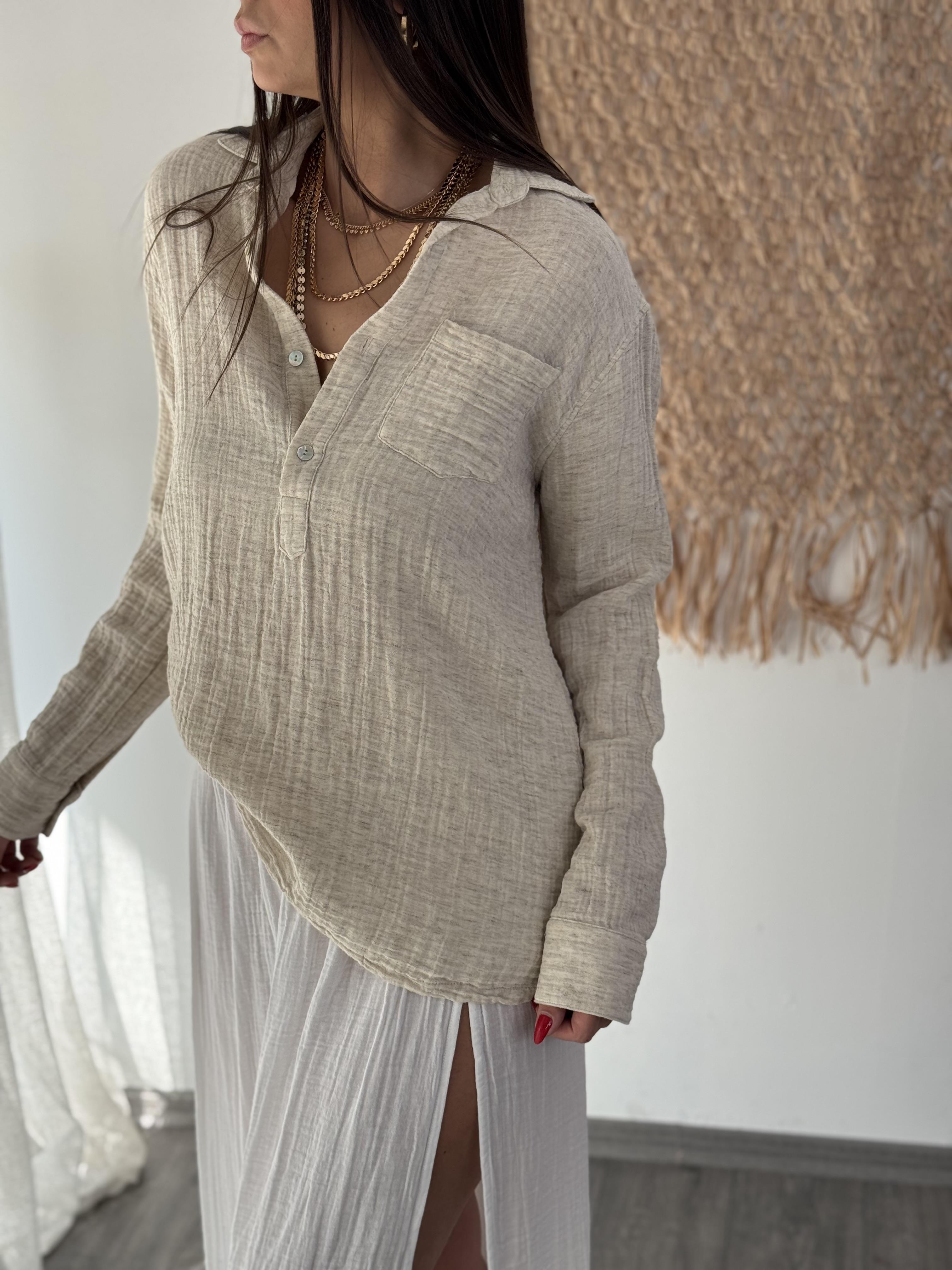 SİNDE KENEVİR GÖMLEK BLUZ