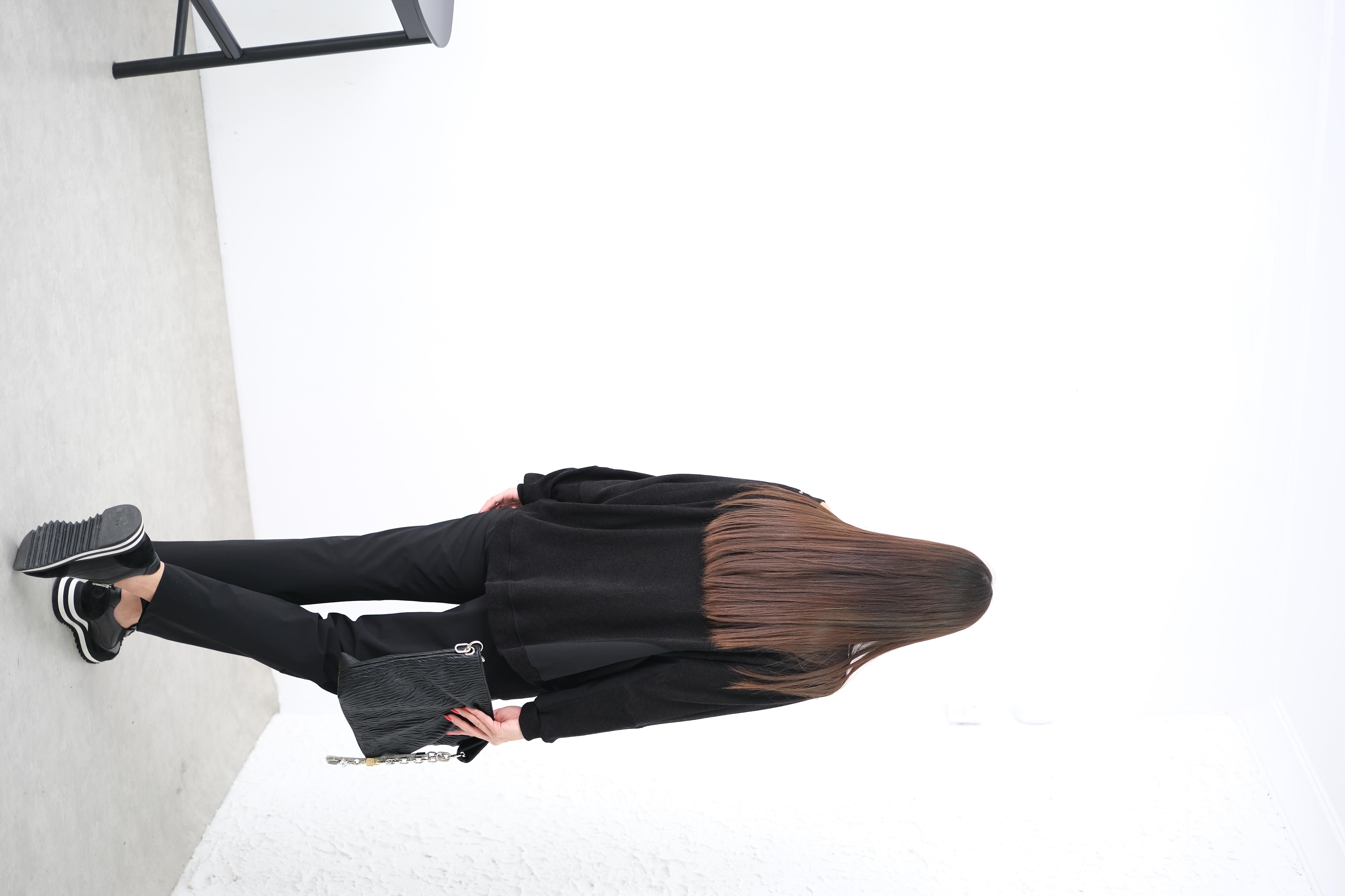 SNAP ÇITÇITLI SİYAH TRİKO