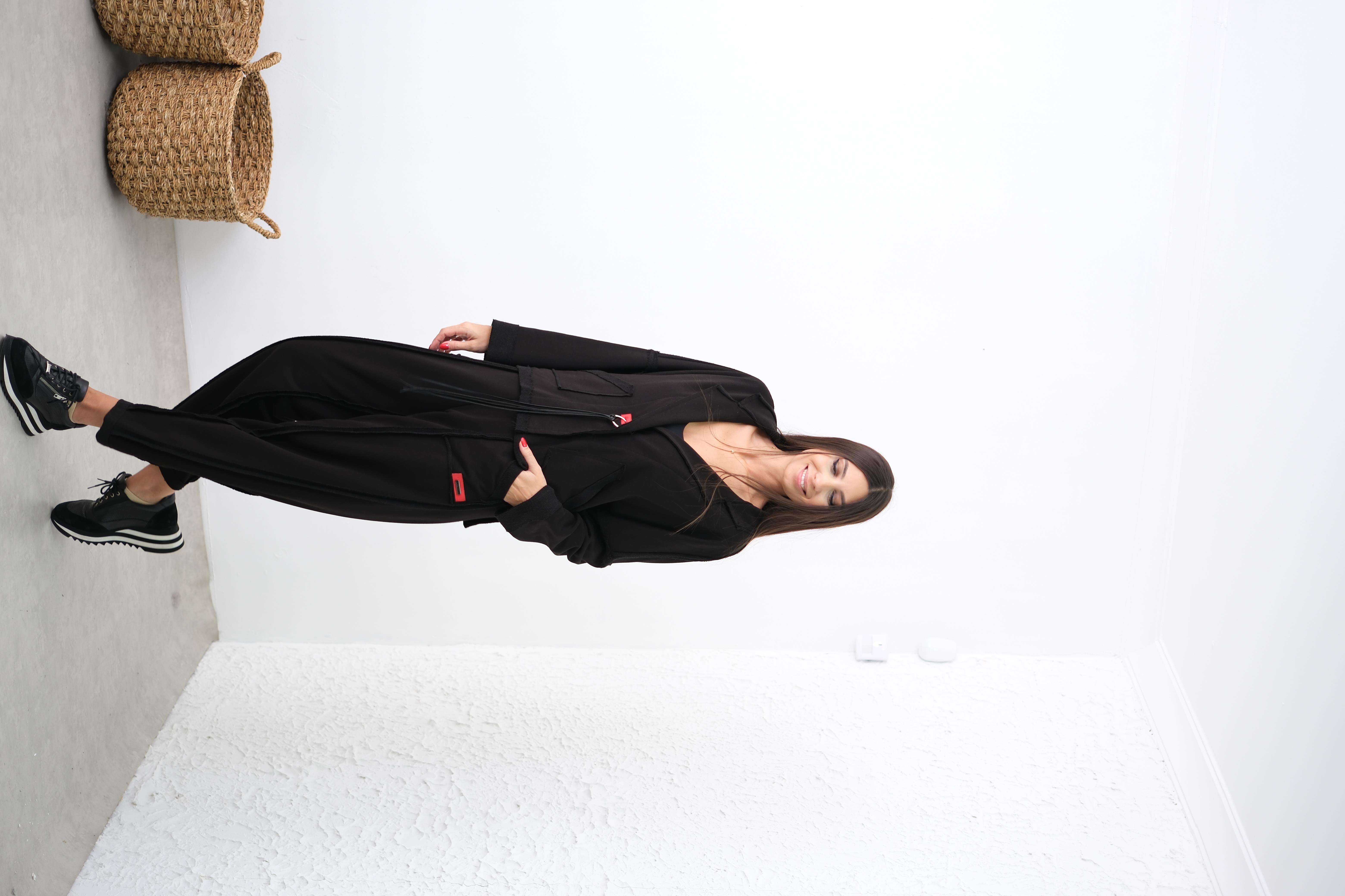 SOTA SİYAH TASARIM PANTOLON