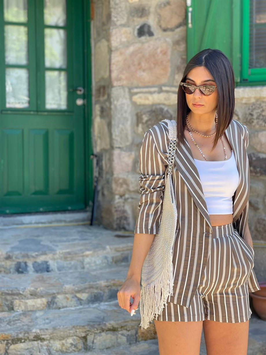 SOTARİ KOYU VİZON BLAZER TAKIM