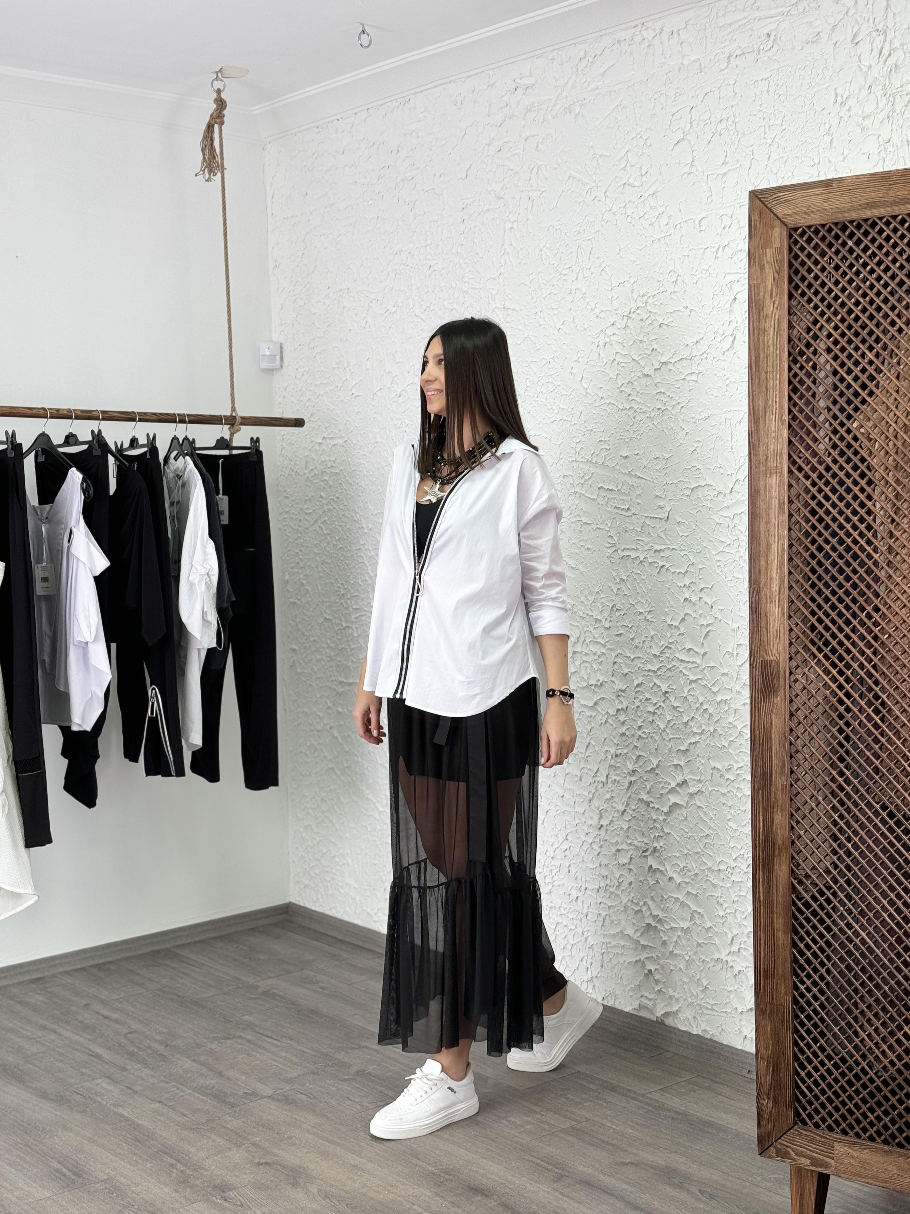 TALSE SİYAH TÜL ETEK