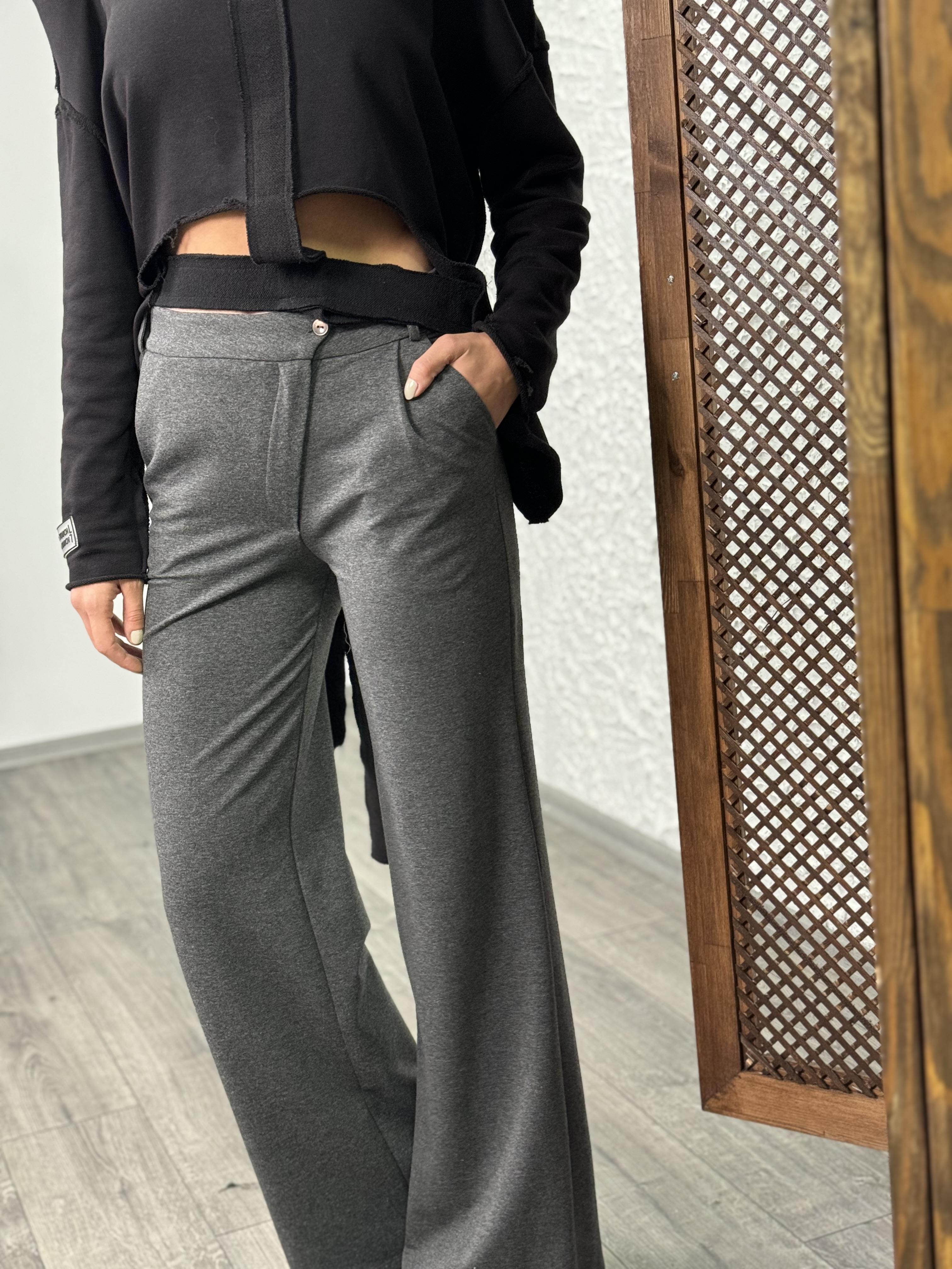 TELA ANTRASİT RAHAT PANTOLON
