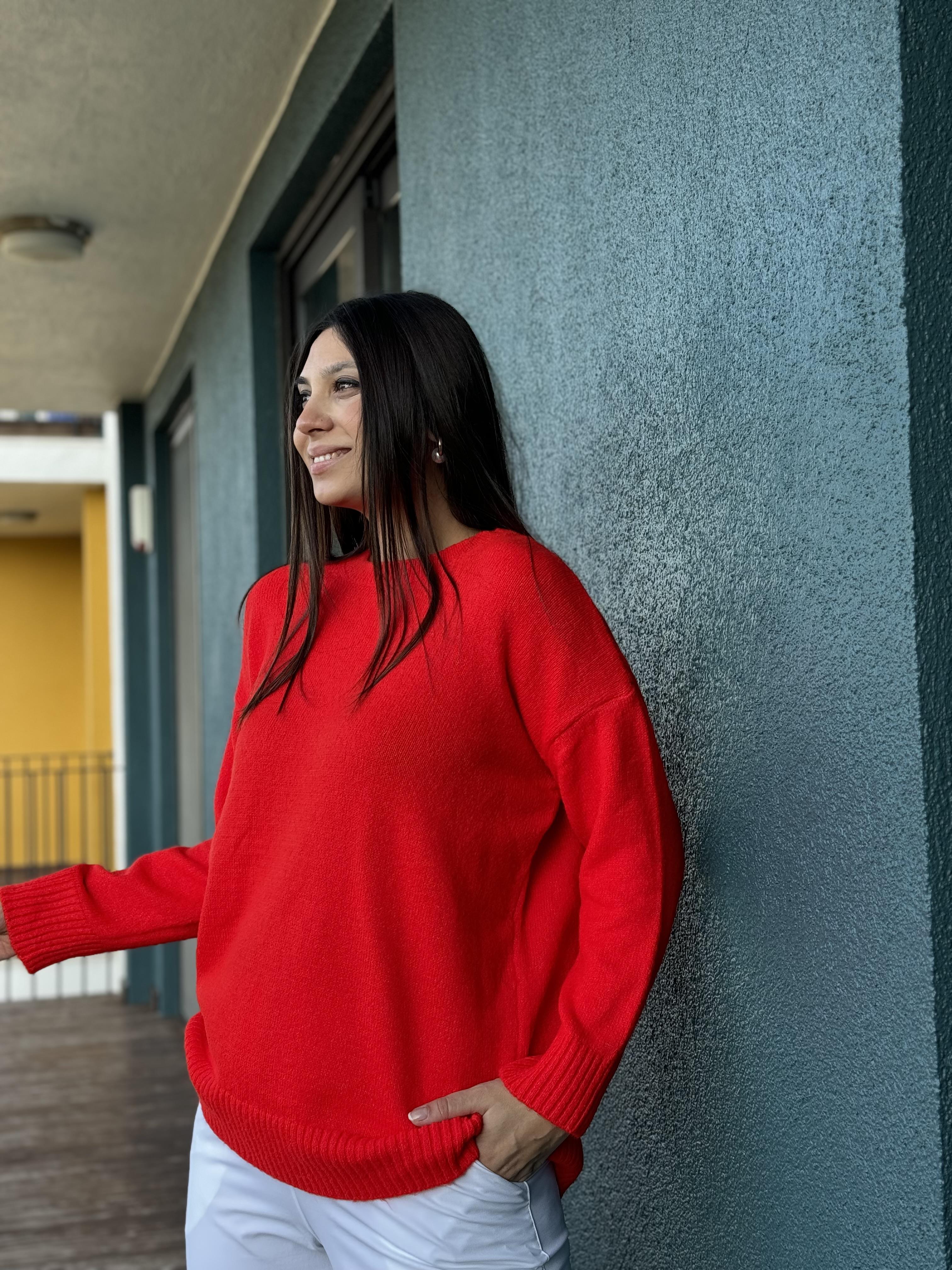 TENA KIRMIZI YUMOŞ KAZAK