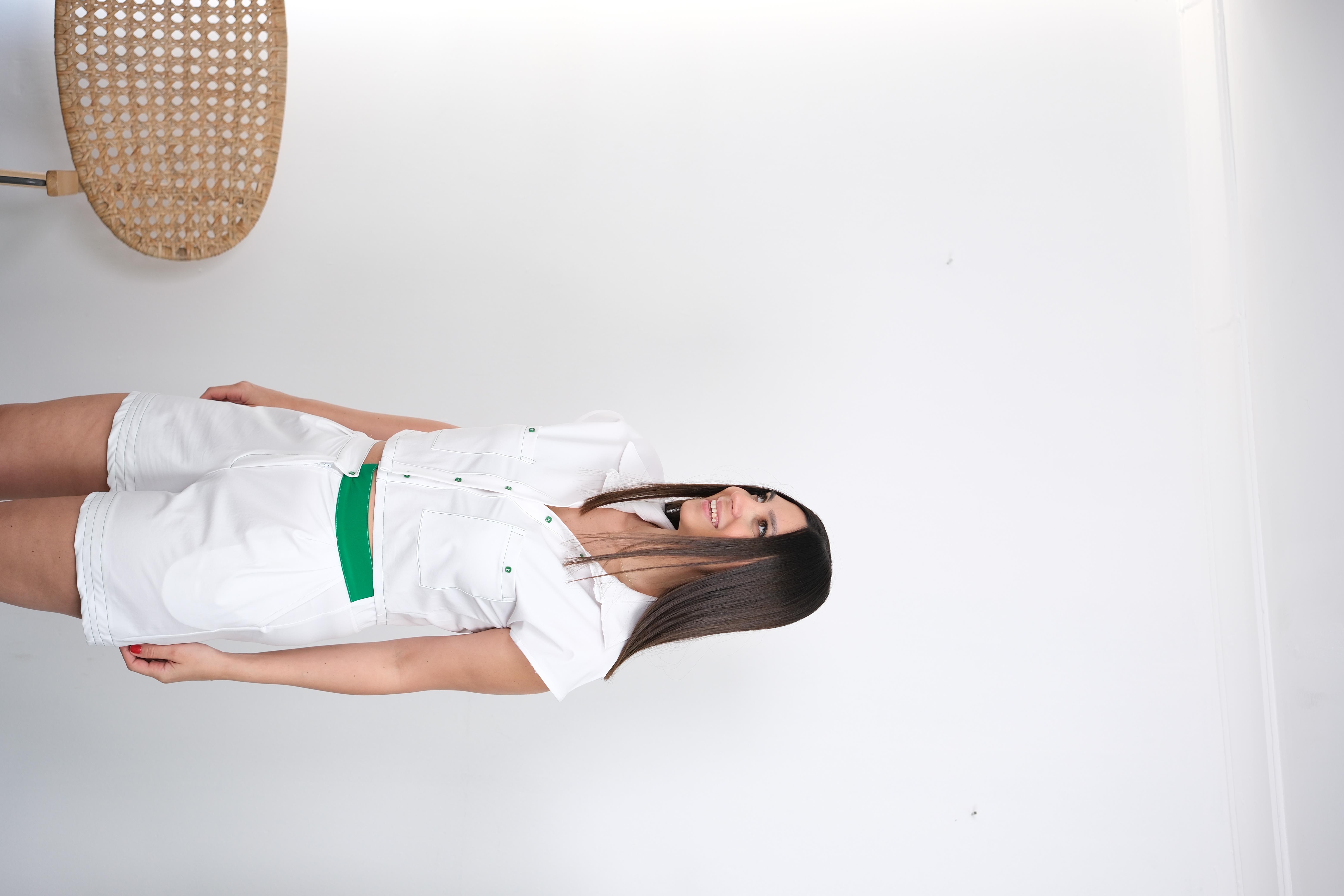 TENNİS BEYAZ TASARIM ŞORT