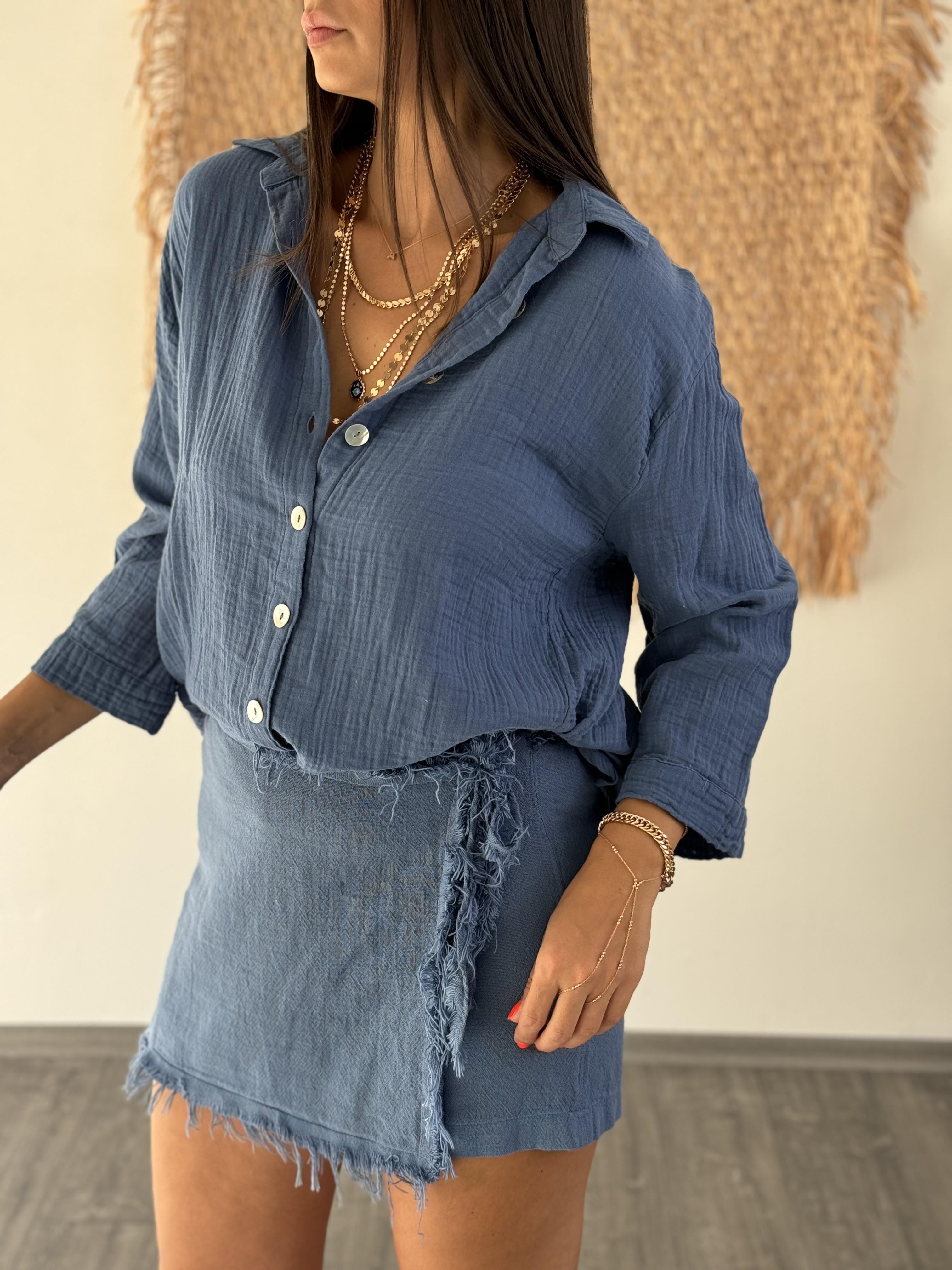 THEMİS PÜSKÜL İNDİGO ŞORT ETEK