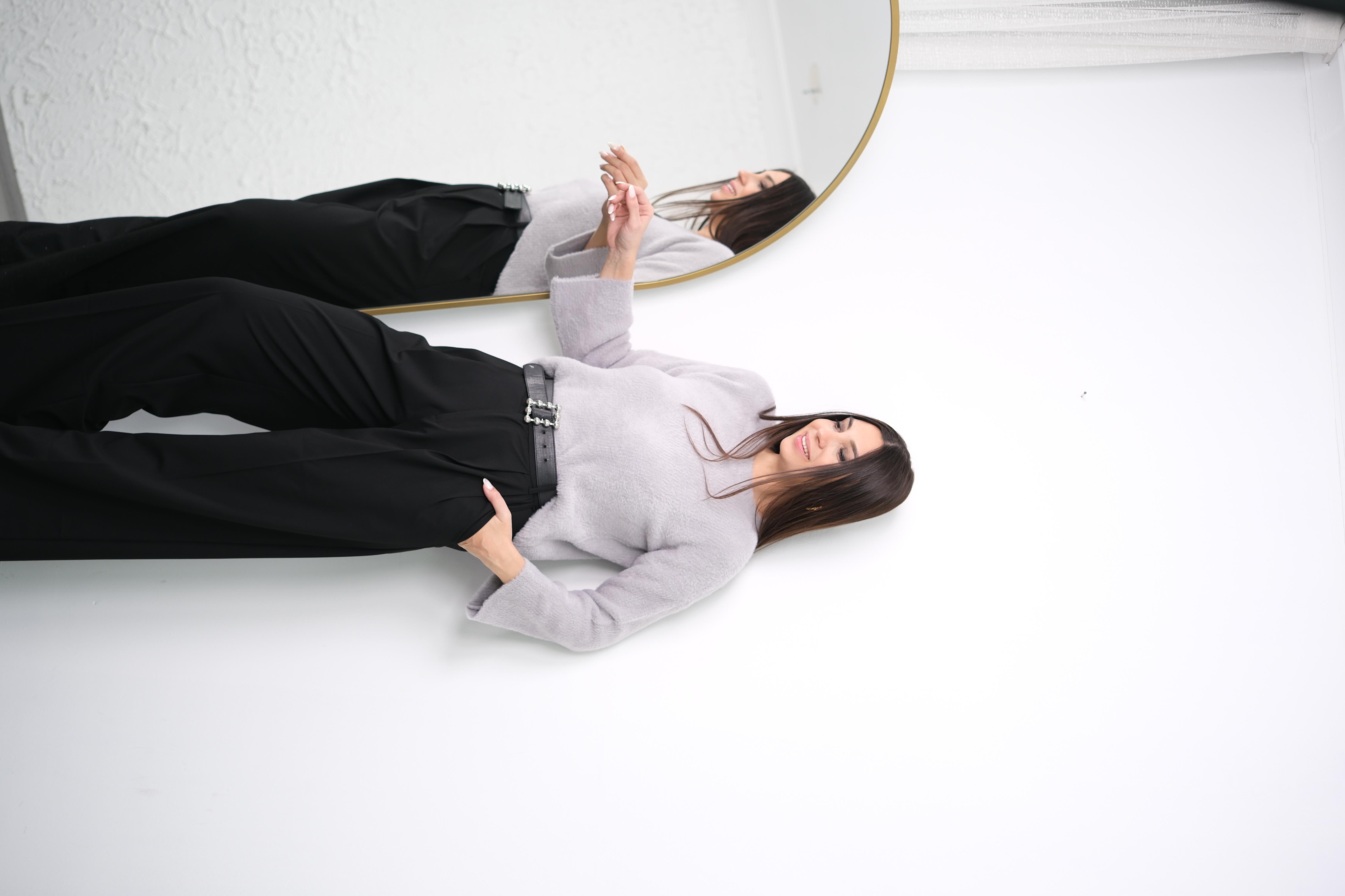 TİBAS GRİ YUMOŞ KAZAK