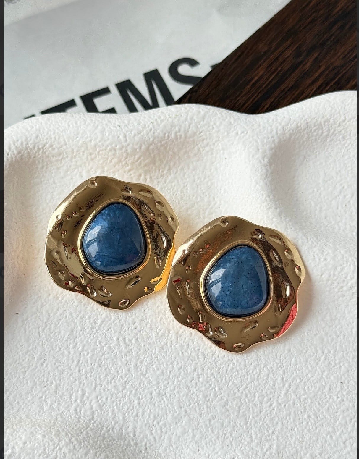 VEGA MAVİ GOLD KÜPE