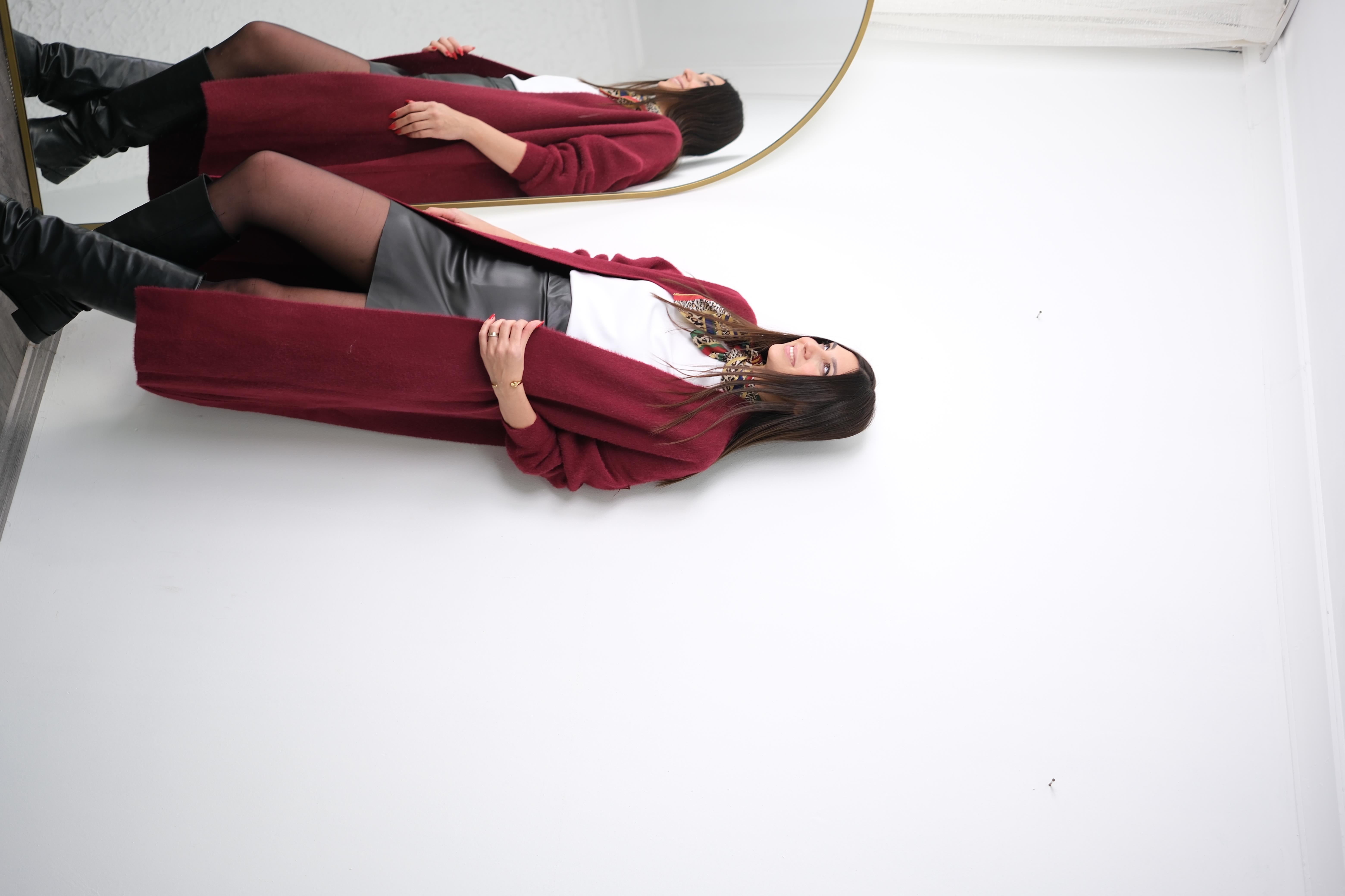 VİNY BORDO UZUN YUMOŞ HIRKA