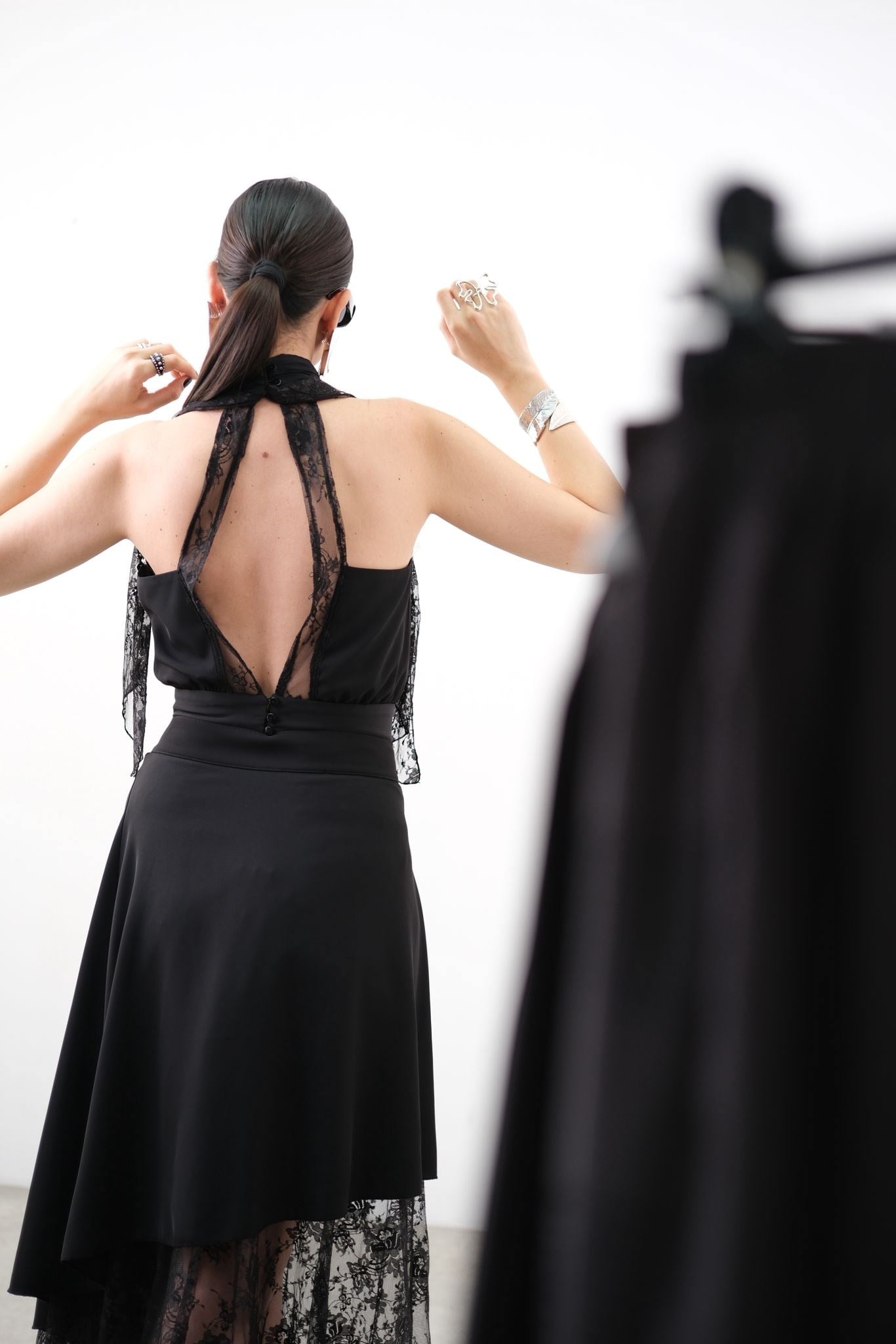 WİLLY SİYAH TASARIM BLUZ