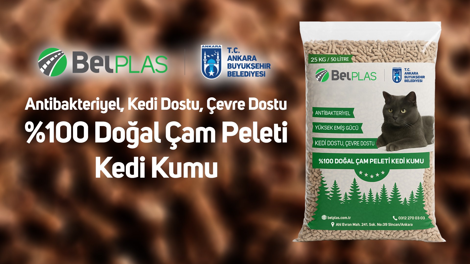 BelPlas A.Ş.’den Doğal Çam Peletinden Üretilen Kedi Kumu: Sağlık, Hijyen ve Çevre Bilinci Bir Arada