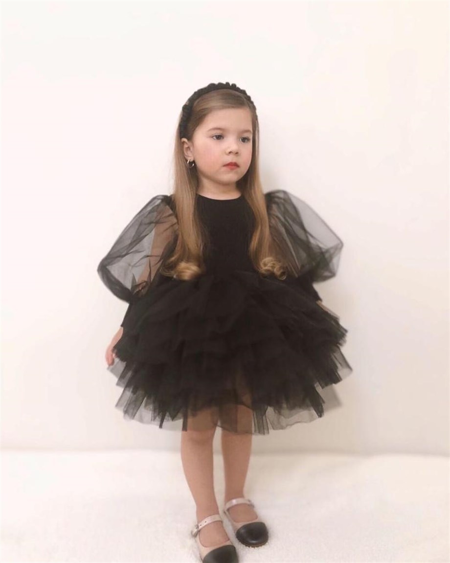 BLACK BOHO TUTU DRESS