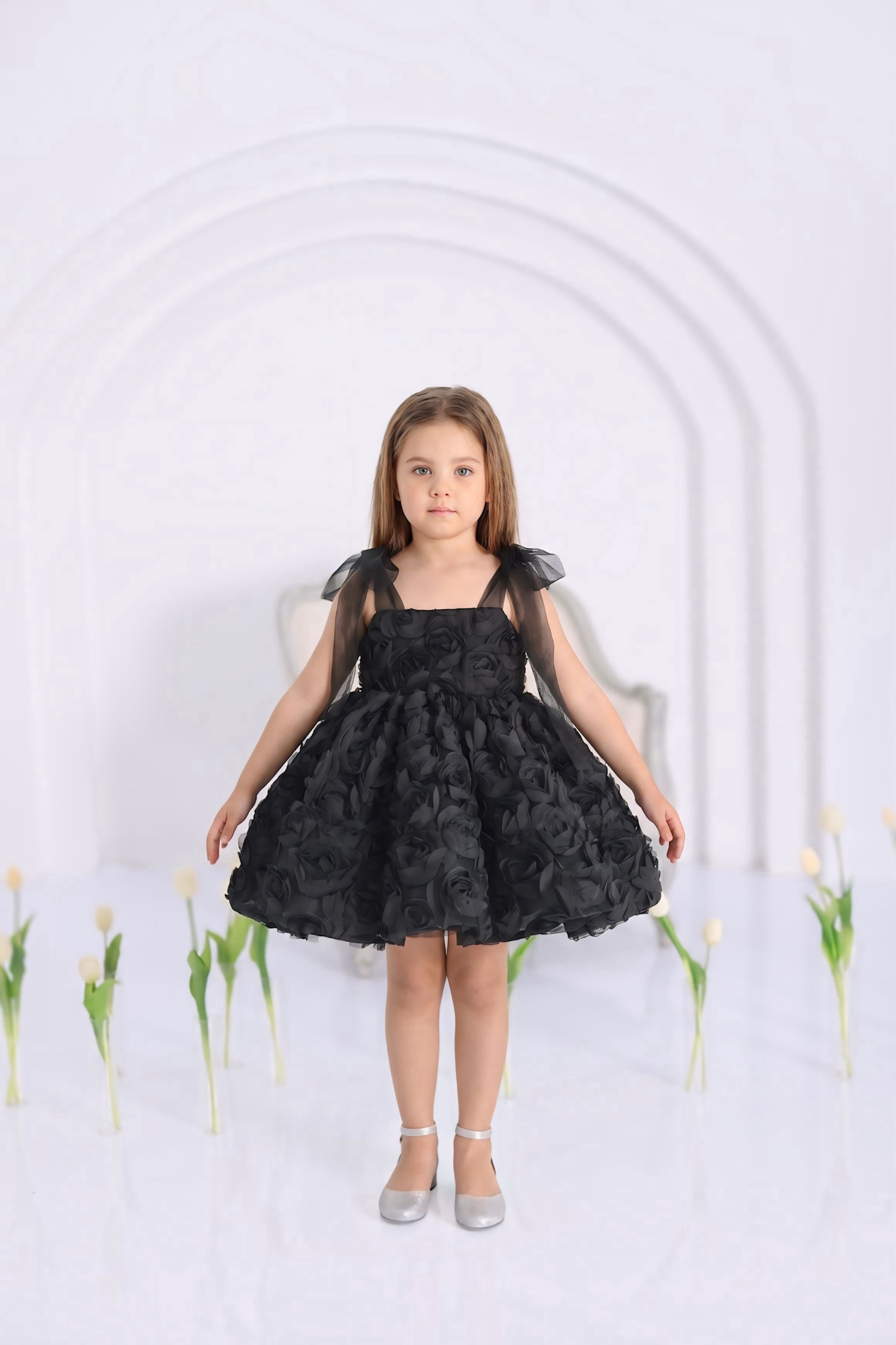 BLACK ROSALIE DRESS