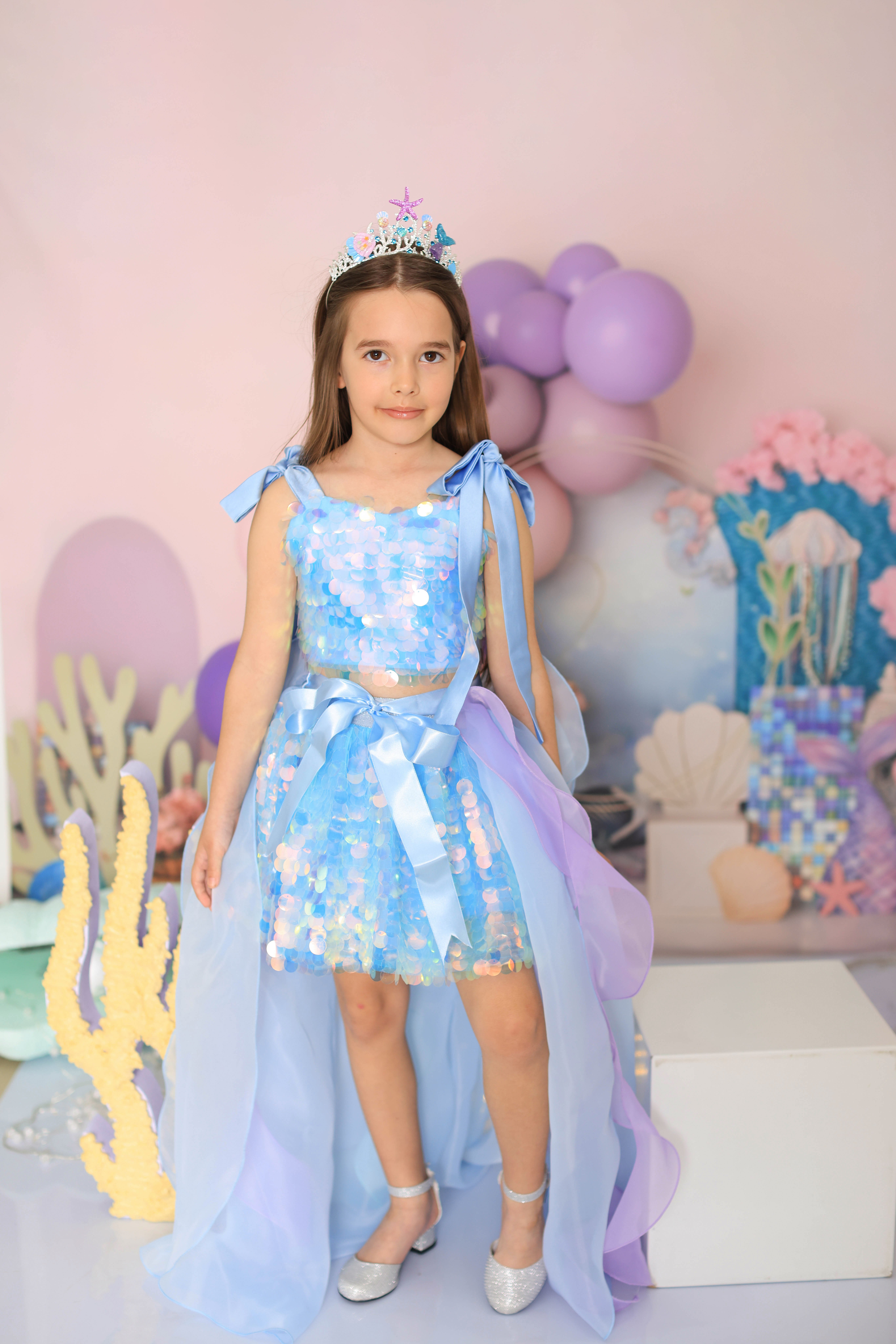 BLUE SIRENE SUMMER OUTFIT (TAÇ HARİÇ TAM SET)