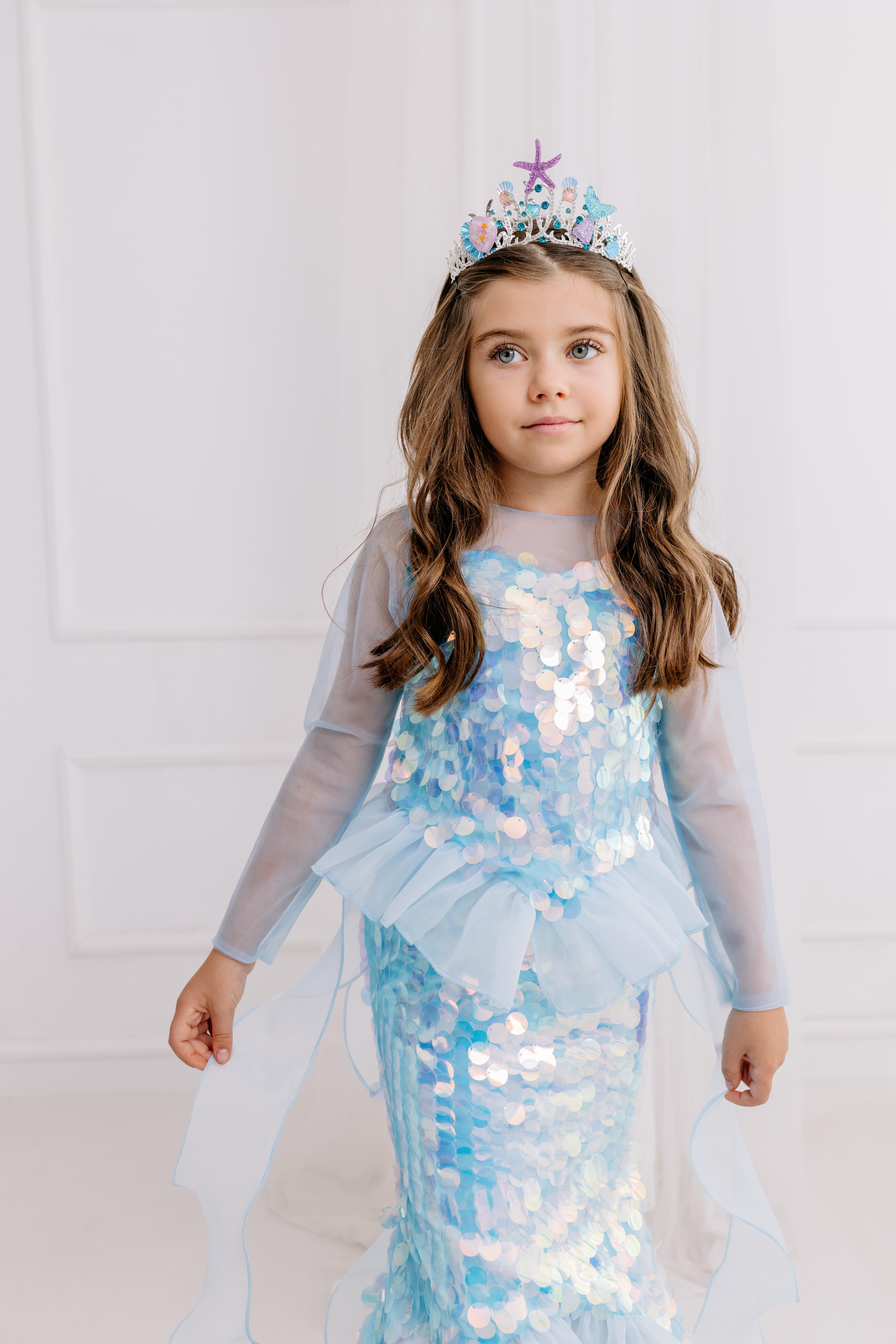BLUE SQUAMA MERMAID COSTUME