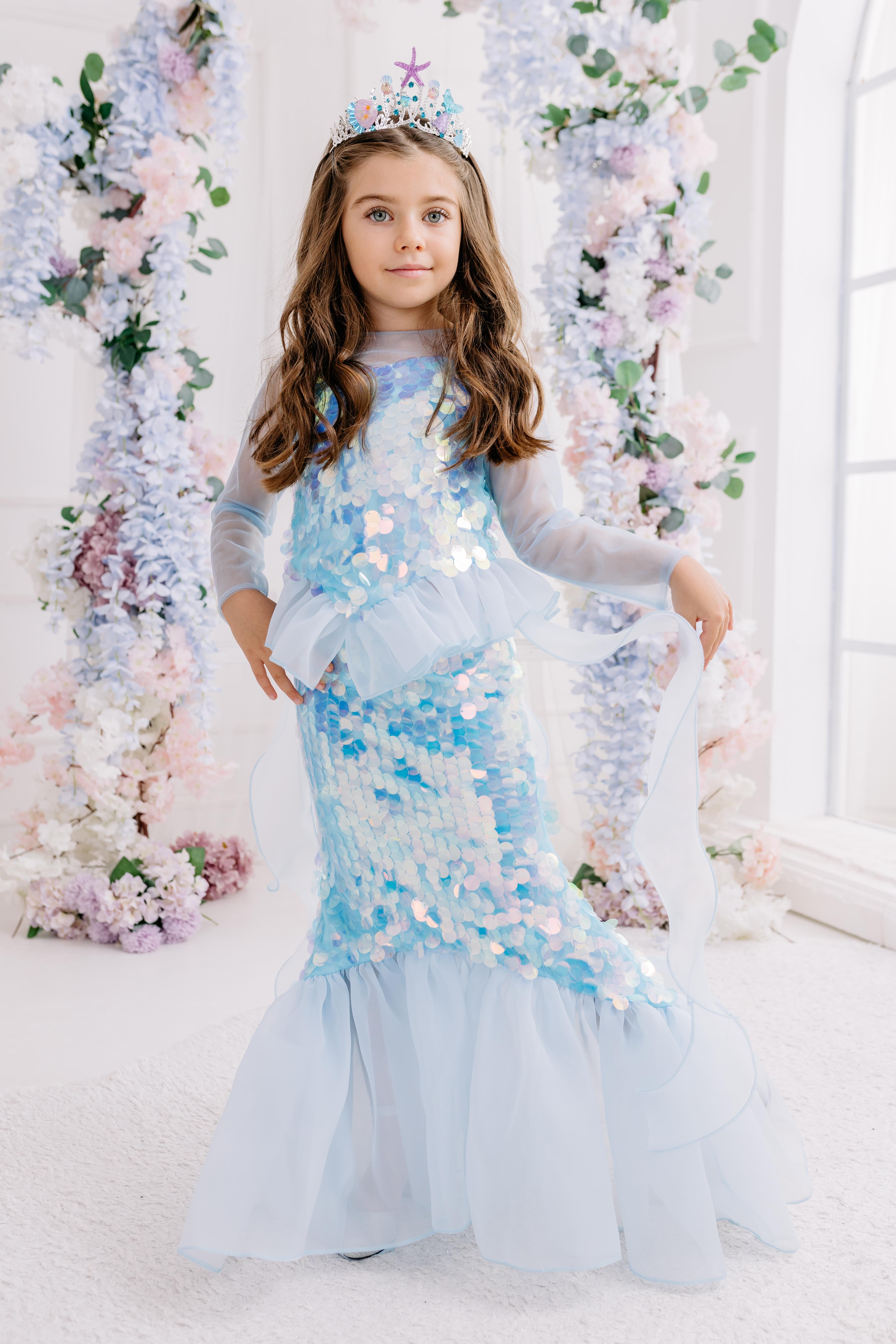 BLUE SQUAMA MERMAID COSTUME