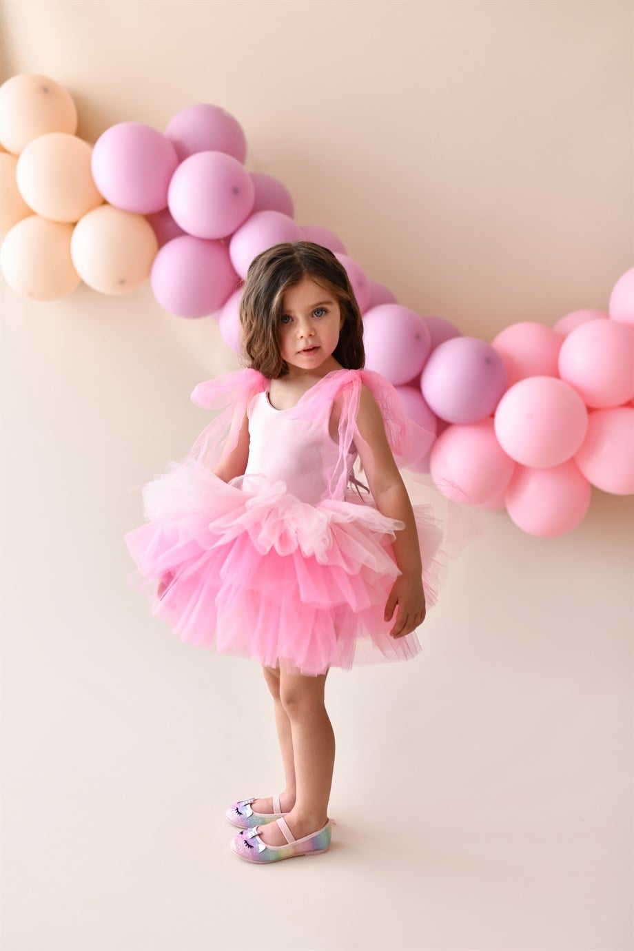 BOW WITH TULLE PINK