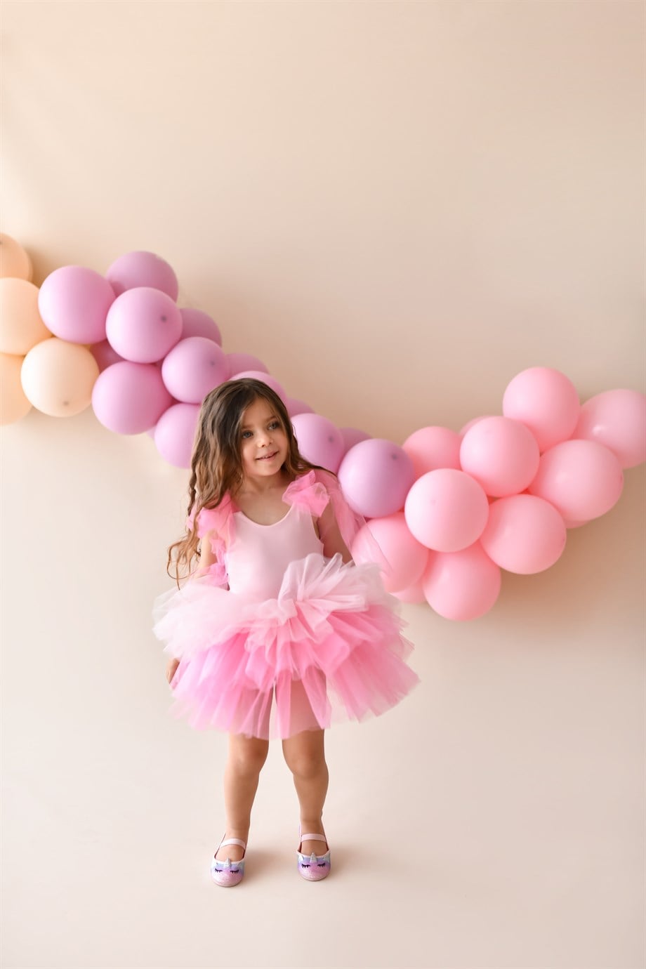 BOW WITH TULLE PINK