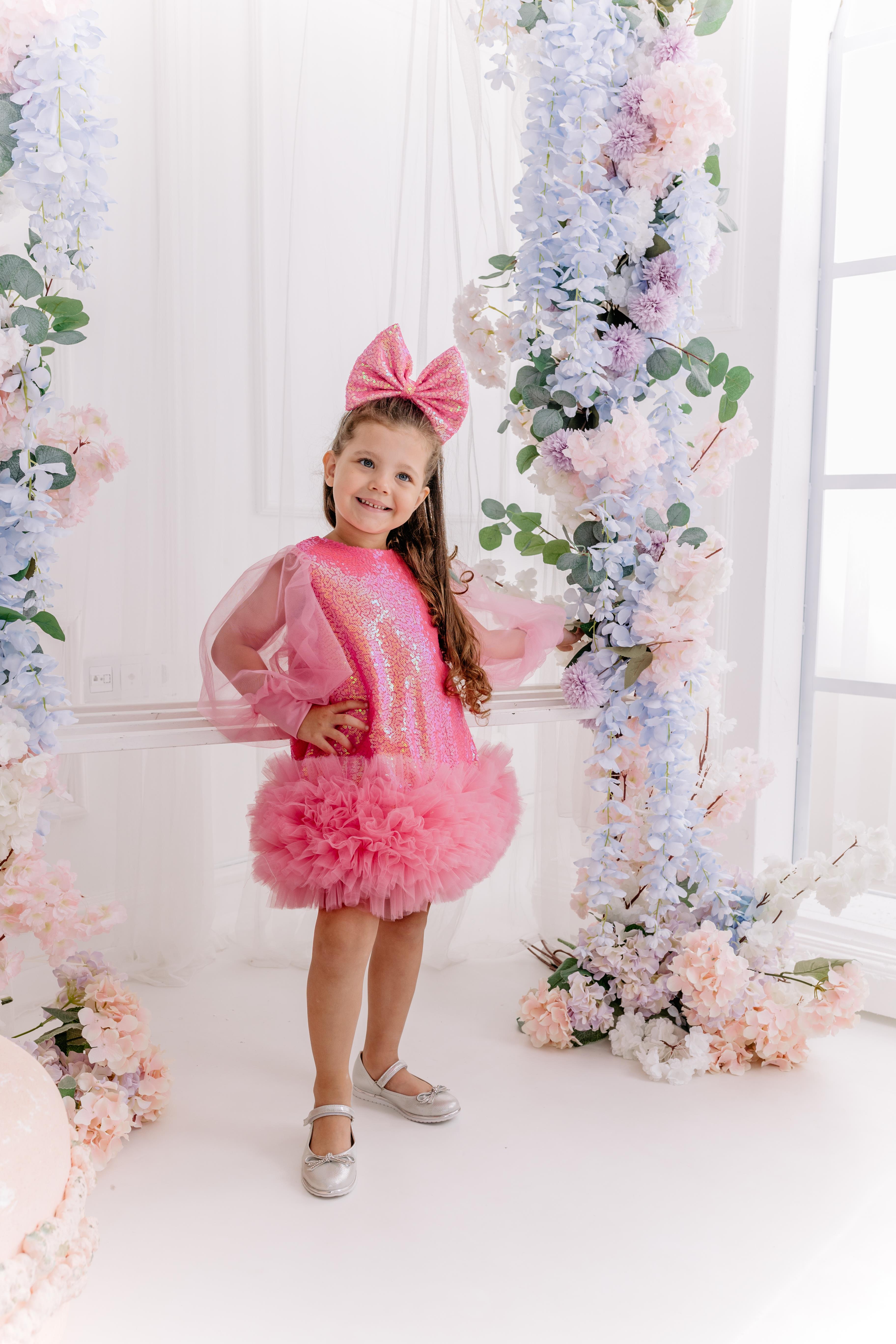 SUGAR PINK SORBET WINTER DRESS