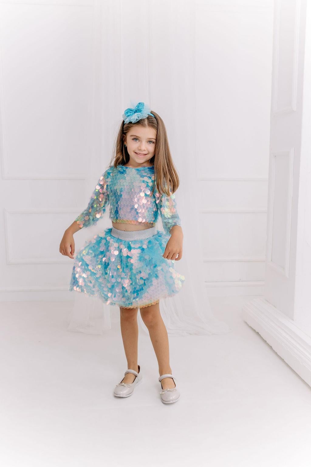 ELSA SQUAMA SKIRT AND CROP