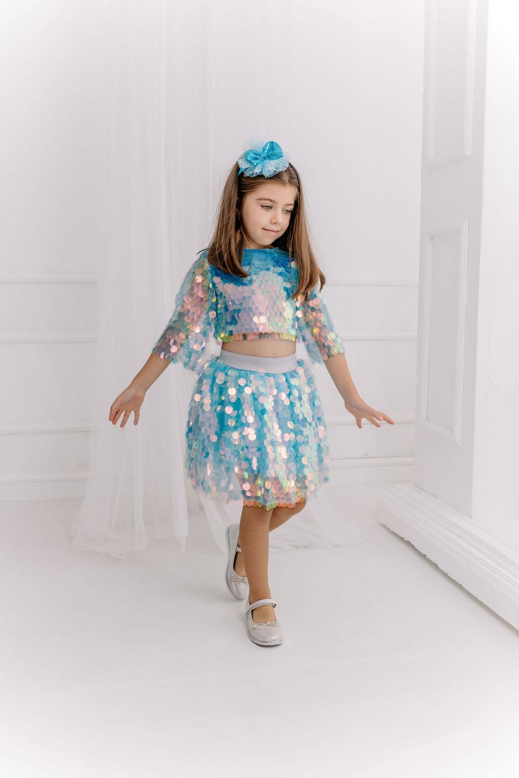 ELSA SQUAMA SKIRT AND CROP
