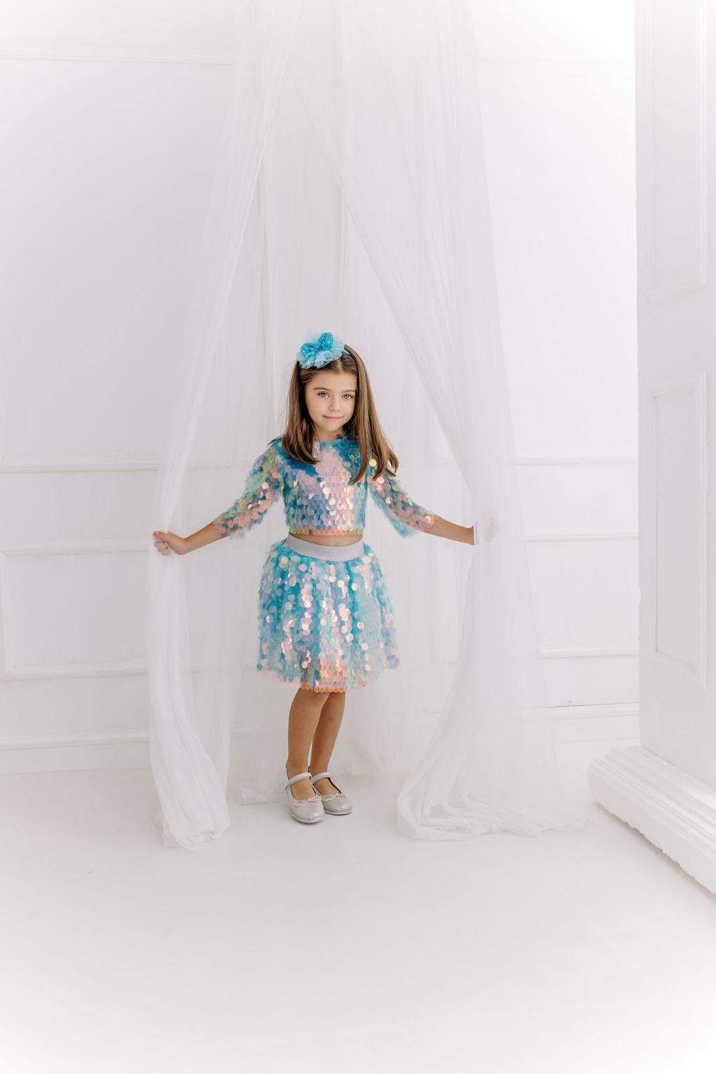 ELSA SQUAMA SKIRT AND CROP