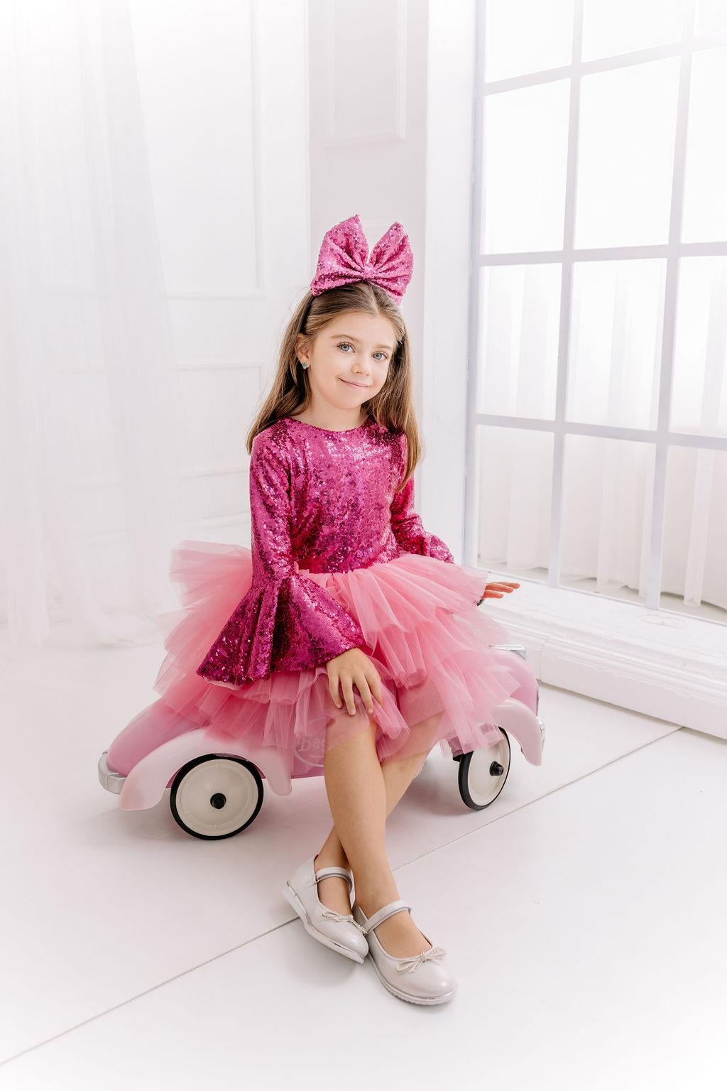 FUCHSIA SHINY TUTU DRESS