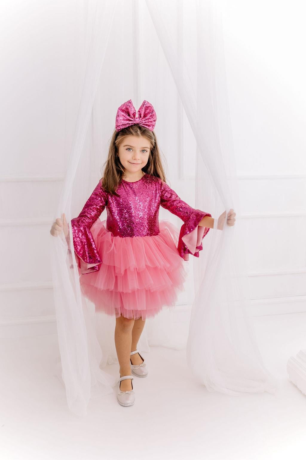 FUCHSIA SHINY TUTU DRESS