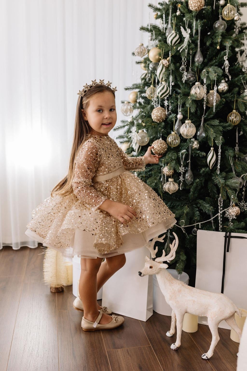 GOLD SPARKLE DRESS