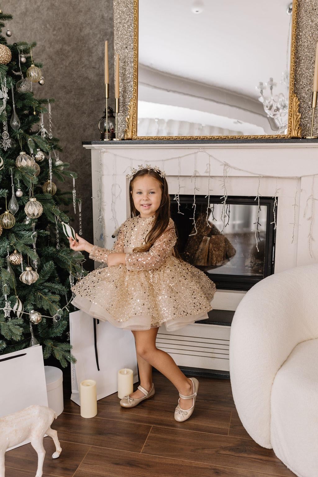 GOLD SPARKLE DRESS