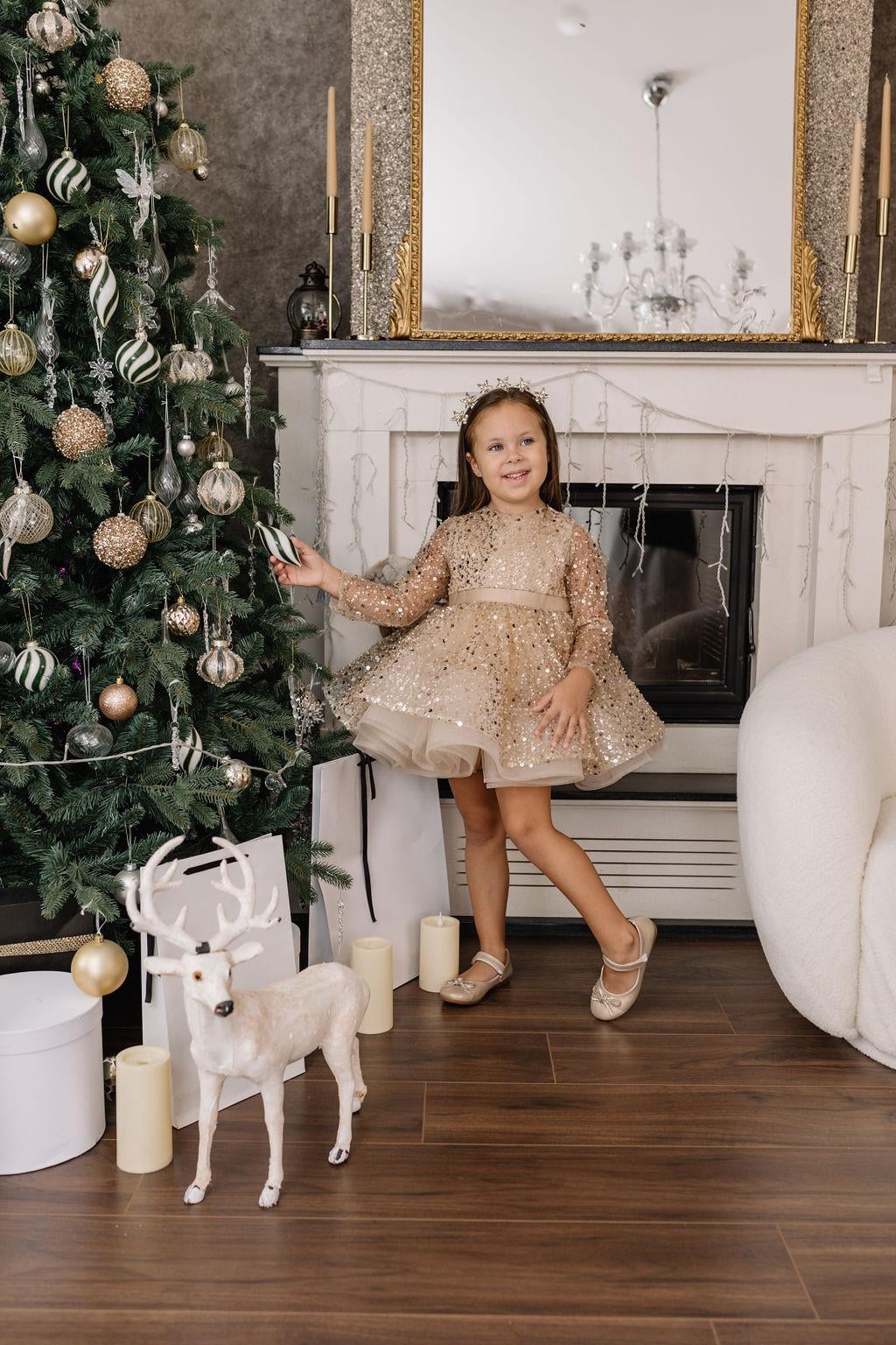 GOLD SPARKLE DRESS
