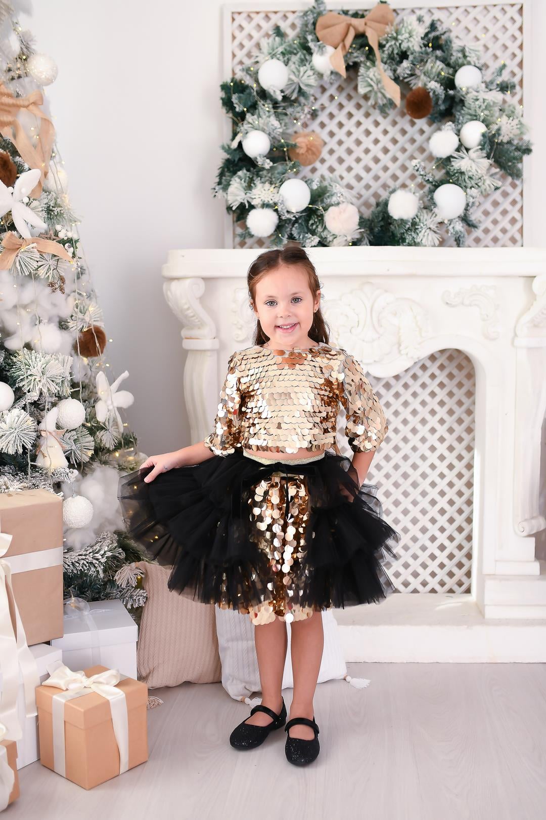 GOLD SQUAMA OUTFIT (TOKA DAHİL TAM SET)