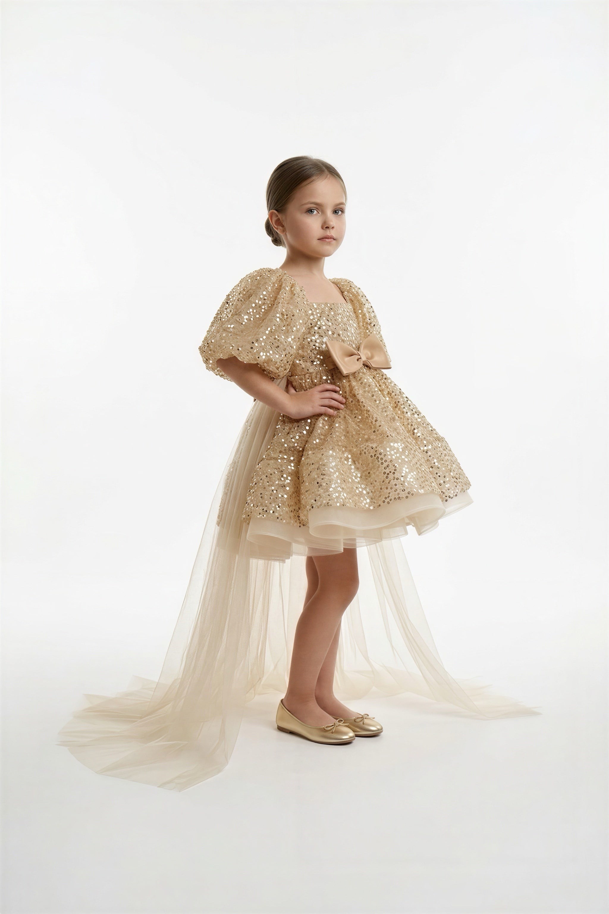 GOLD TIFFANY DRESS