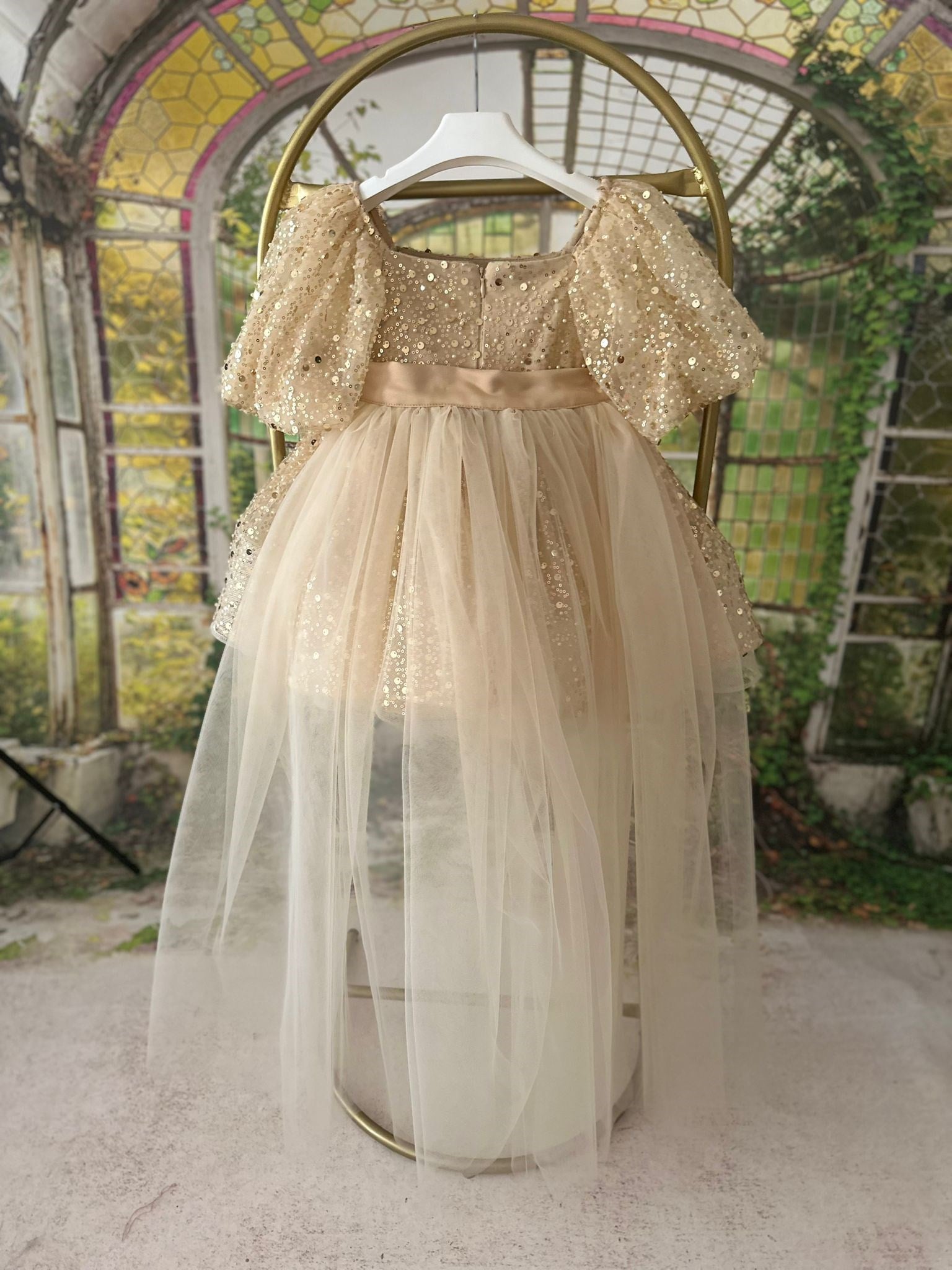 GOLD TIFFANY DRESS