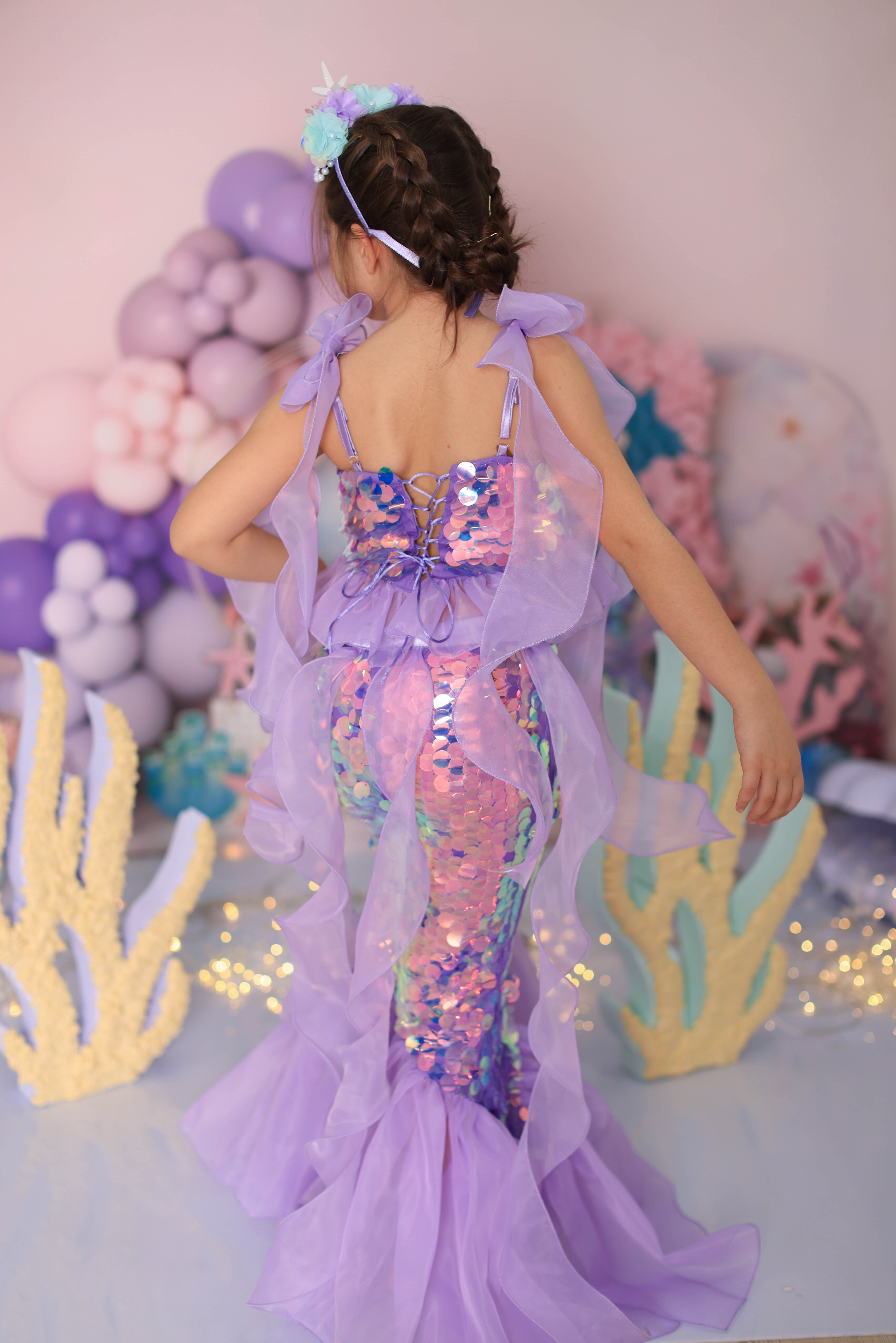 LILAC ARIEL MERMAID COSTUME (TAÇ HARİÇ TAKIM)