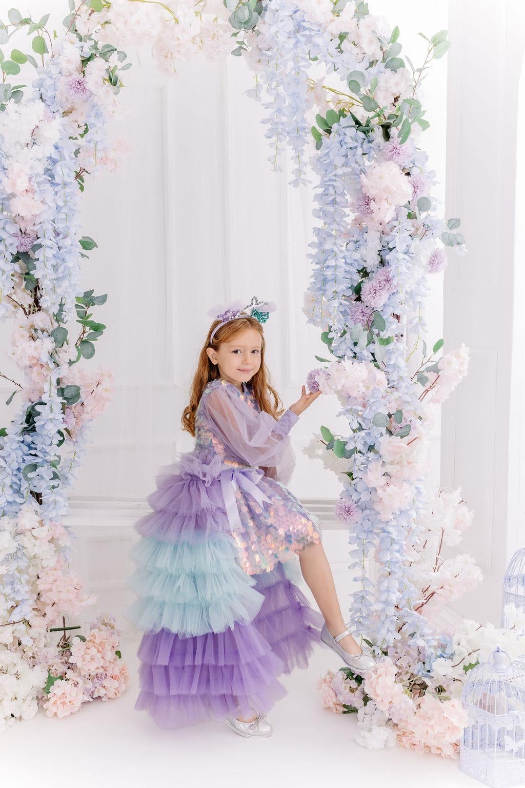 LILAC BOHO SQUAMA OUTFIT (TAÇ HARİÇ TAM SET)
