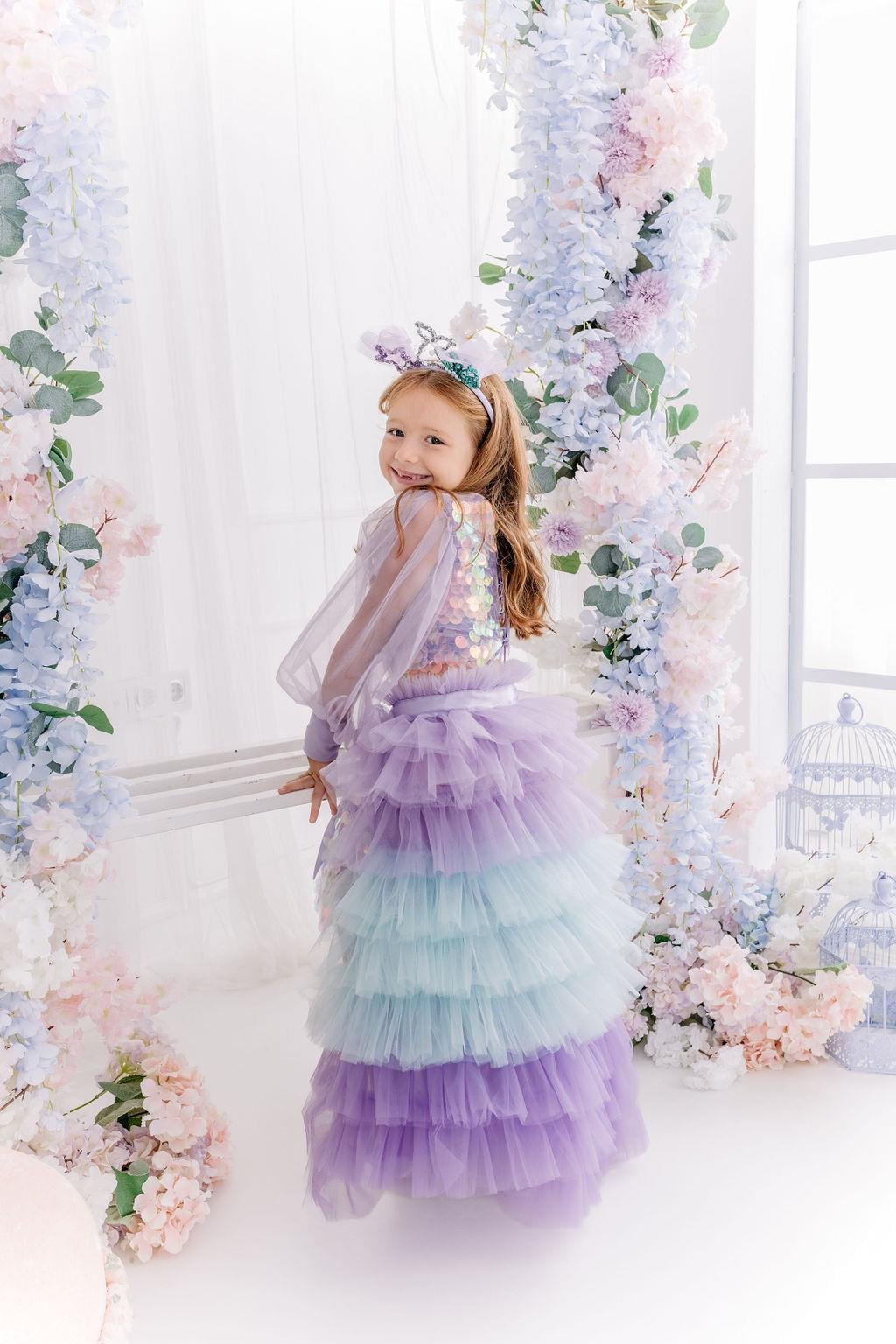 LILAC BOHO SQUAMA OUTFIT (TAÇ HARİÇ TAM SET)