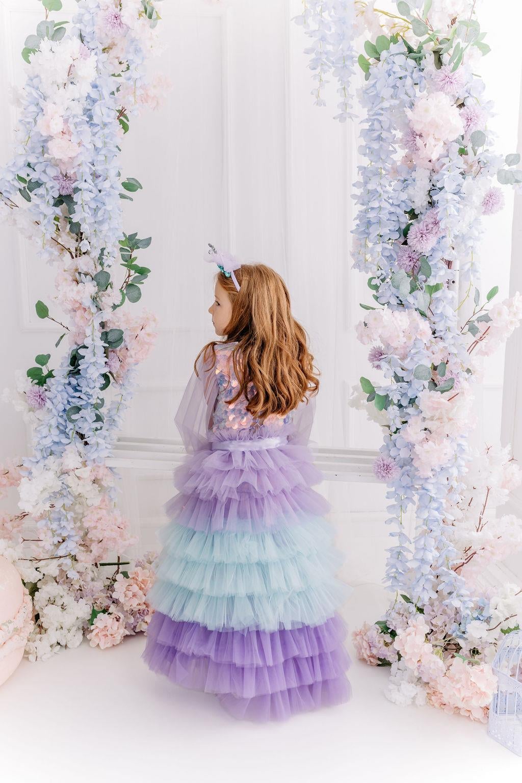LILAC BOHO SQUAMA OUTFIT (TAÇ HARİÇ TAM SET)