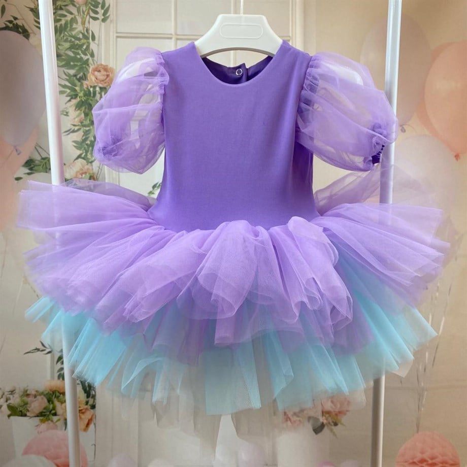 LILAC BOHO SUMMER WITH BLUE TULLE