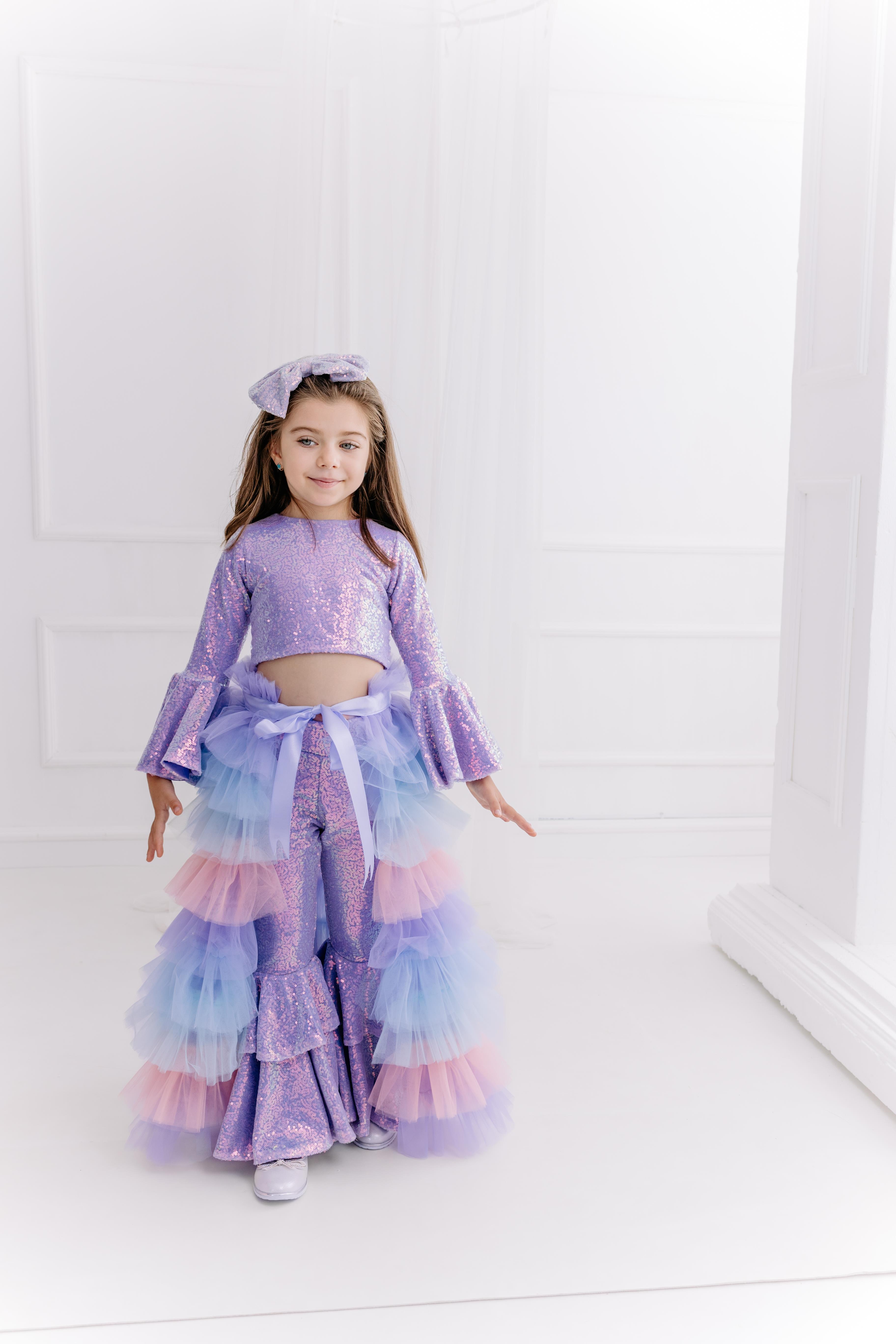 LILAC FRILL WINTER RAINBOW OUTFIT (TAM SET)