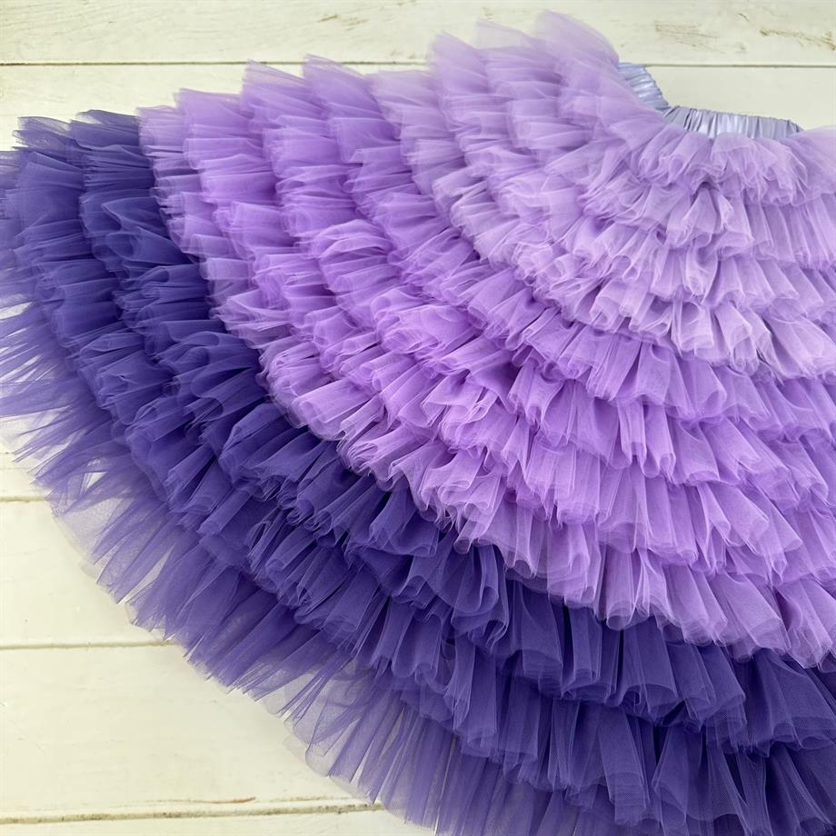 LILAC OMBRE LONG SKIRT (TEK ETEK)