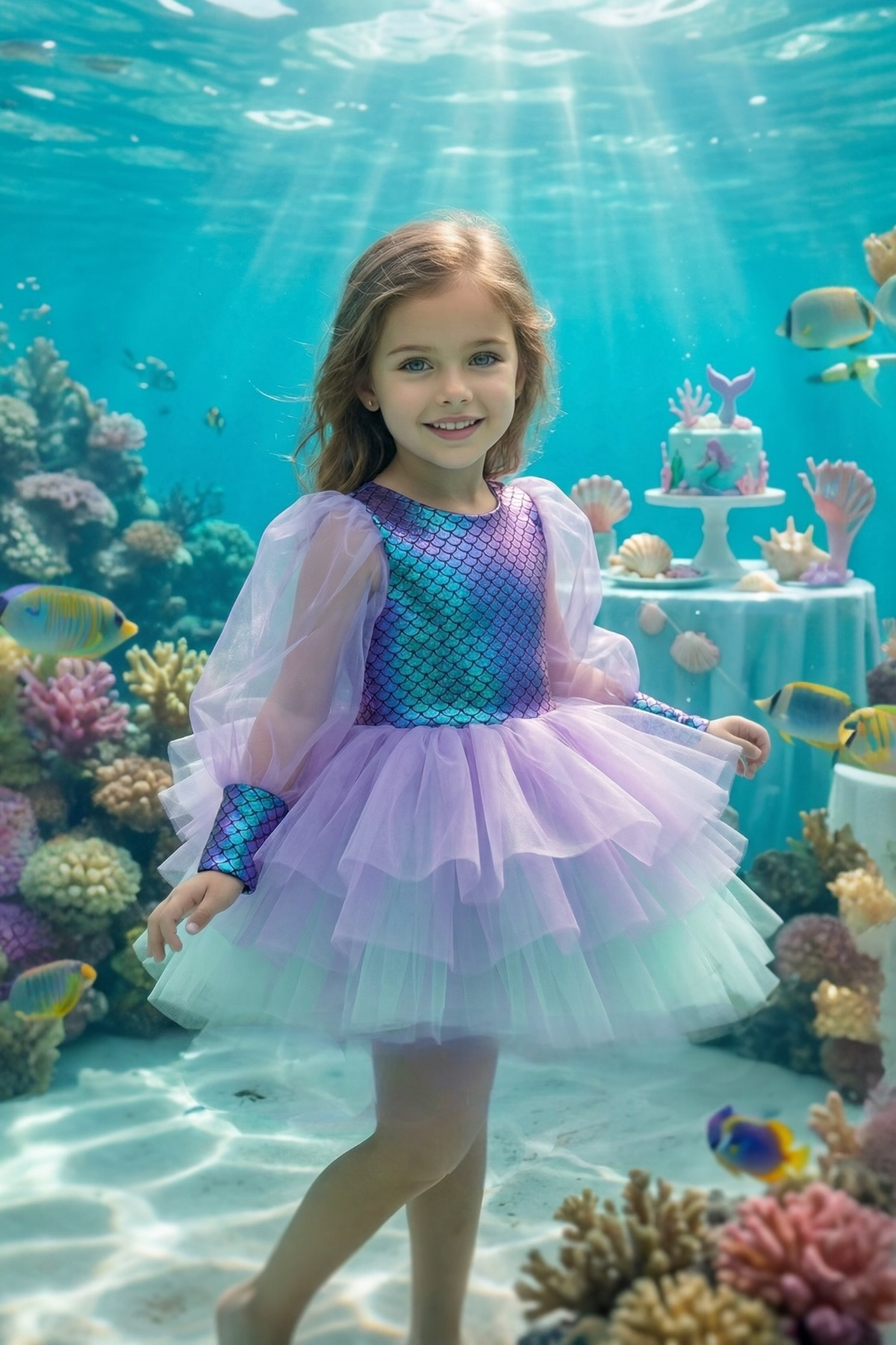 LILAC  MERMAID TUTU DRESS 