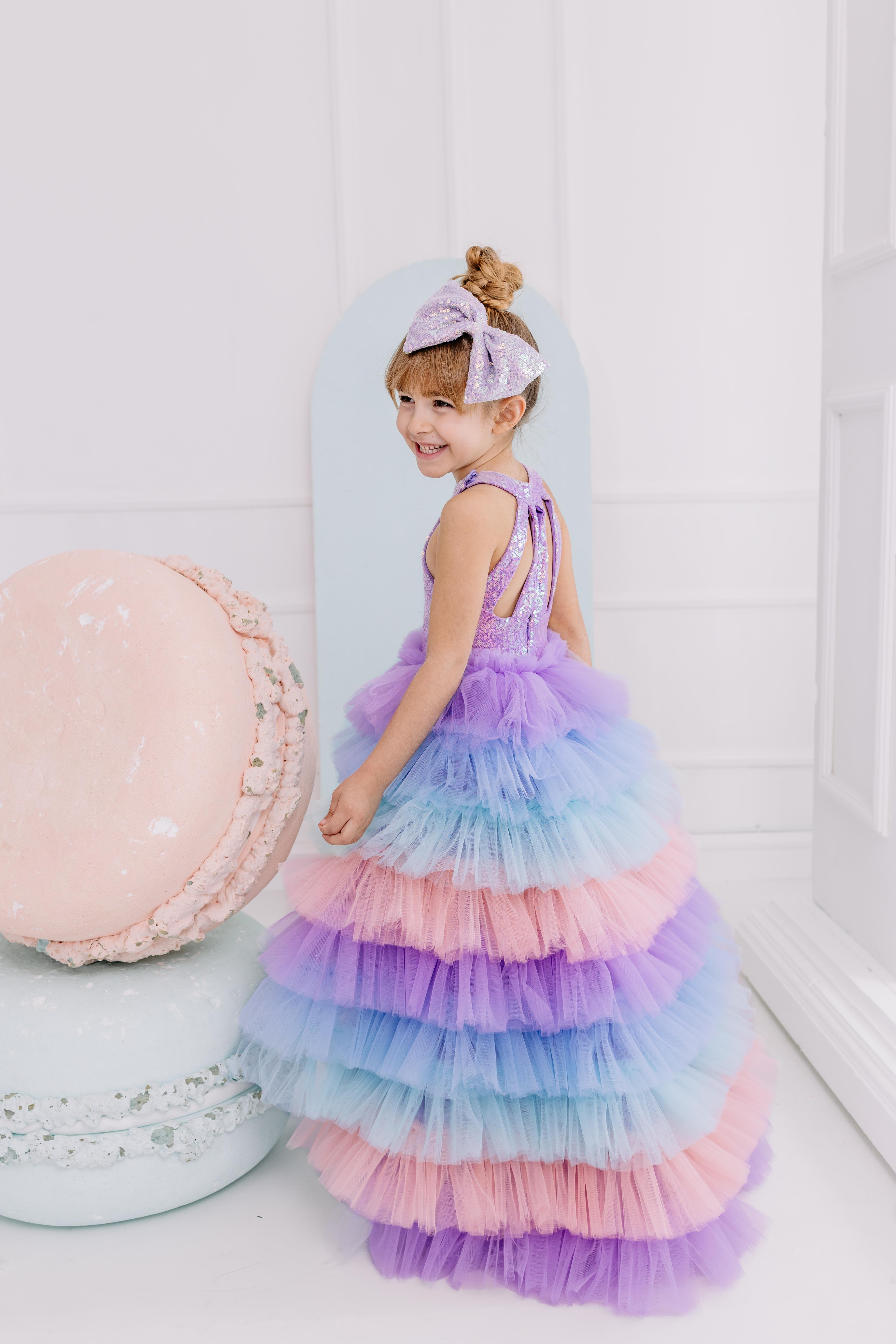 LILAC SCARLETT WITH TAIL TUTU DRESS