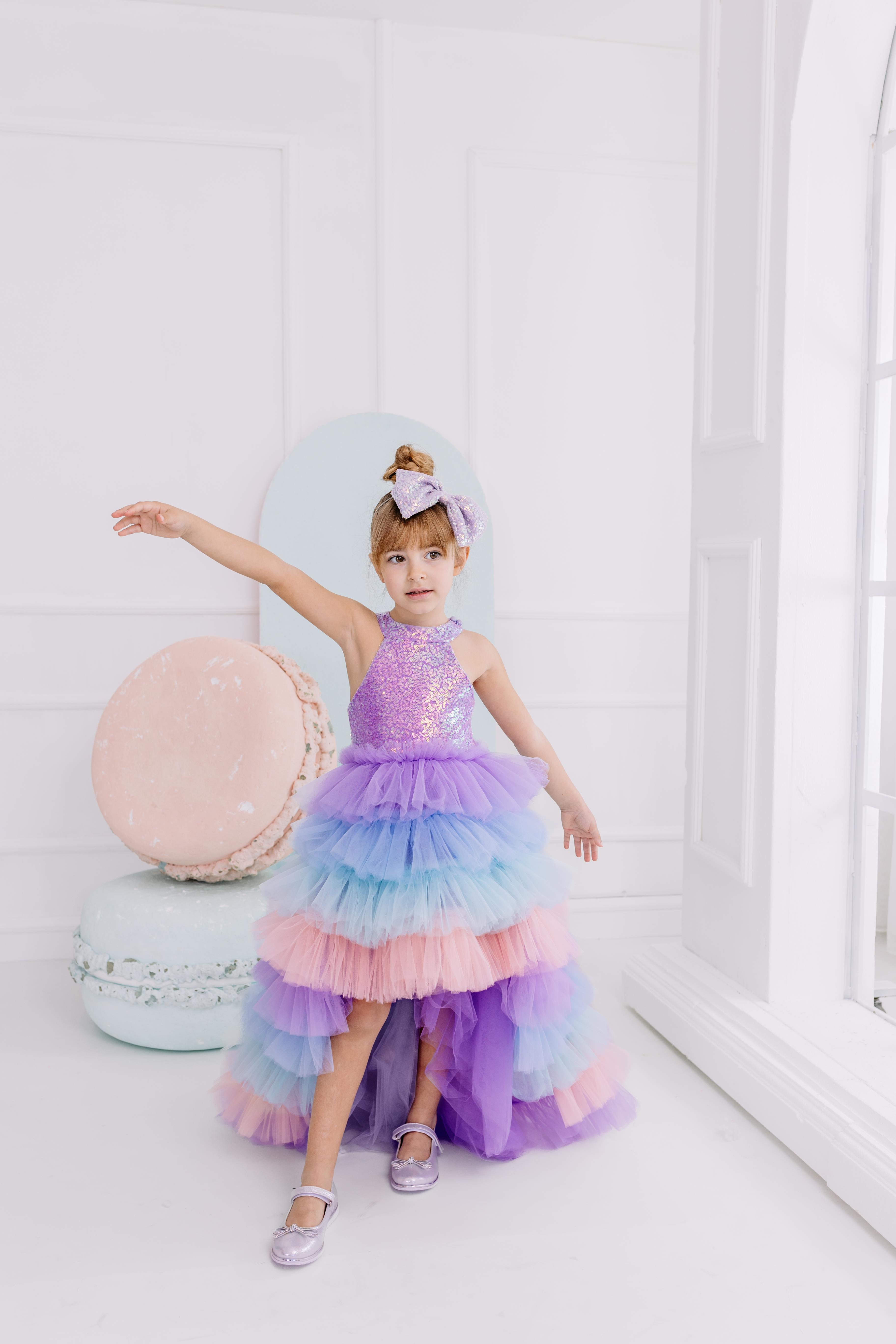 LILAC SCARLETT WITH TAIL TUTU DRESS