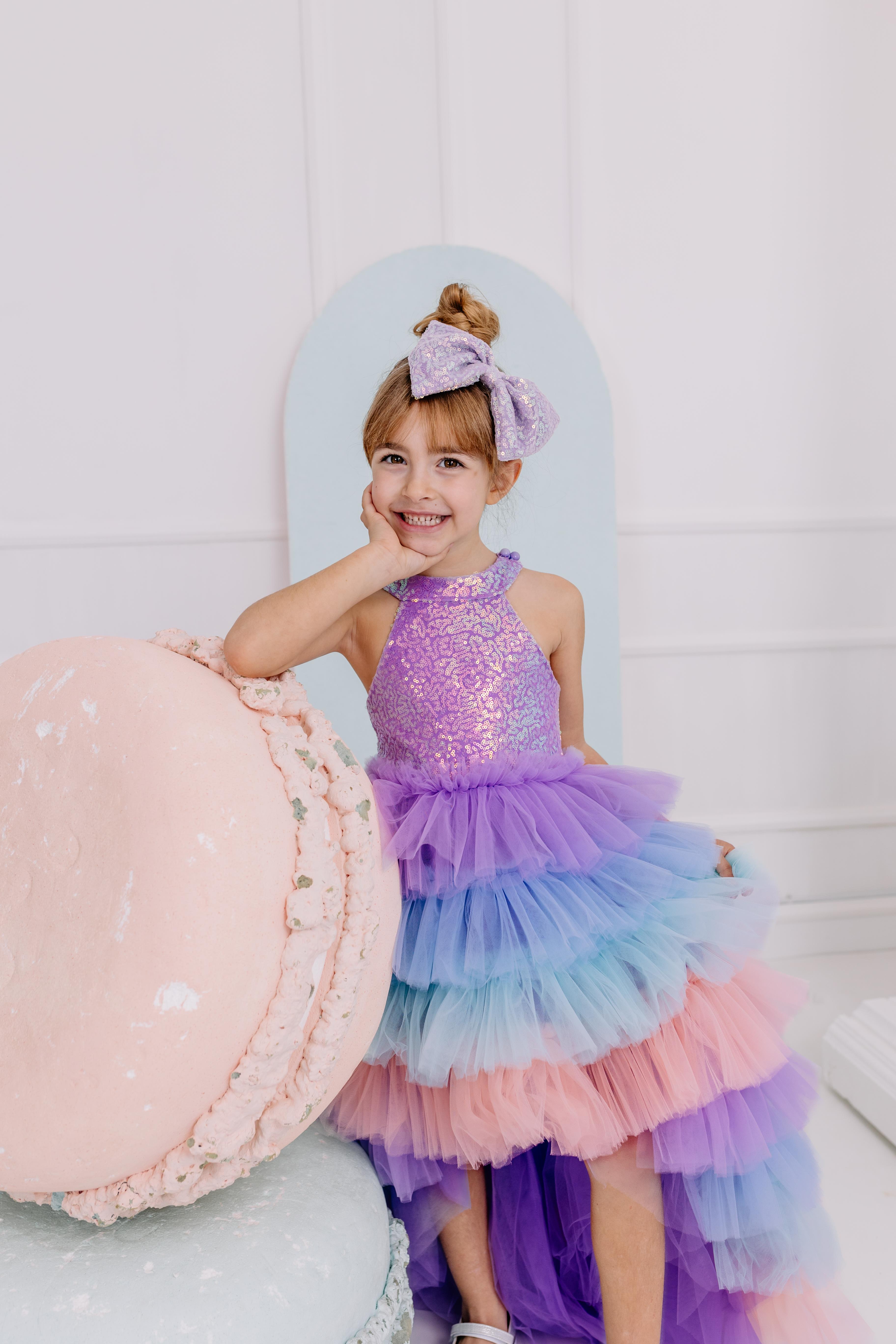 LILAC SCARLETT WITH TAIL TUTU DRESS