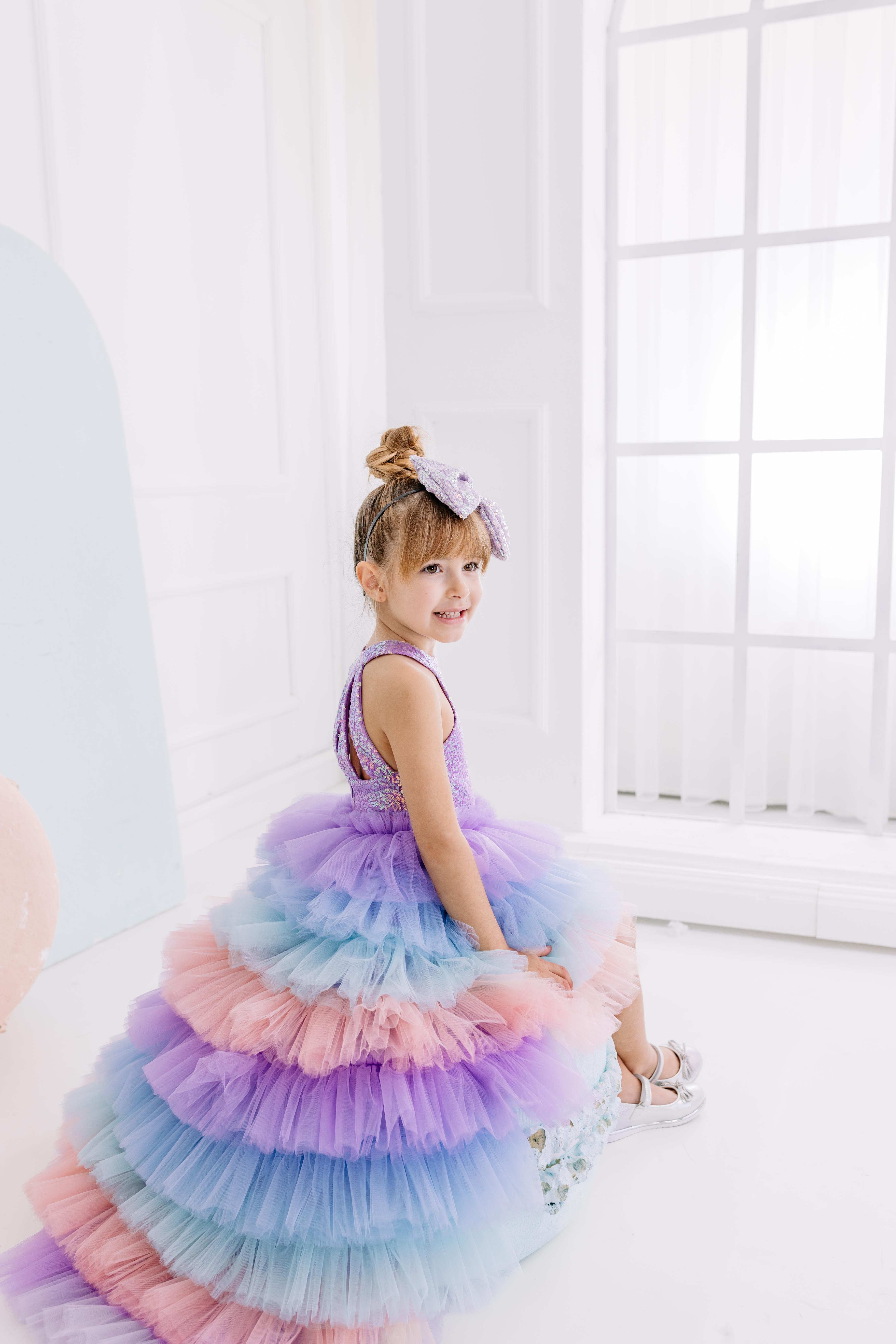 LILAC SCARLETT WITH TAIL TUTU DRESS