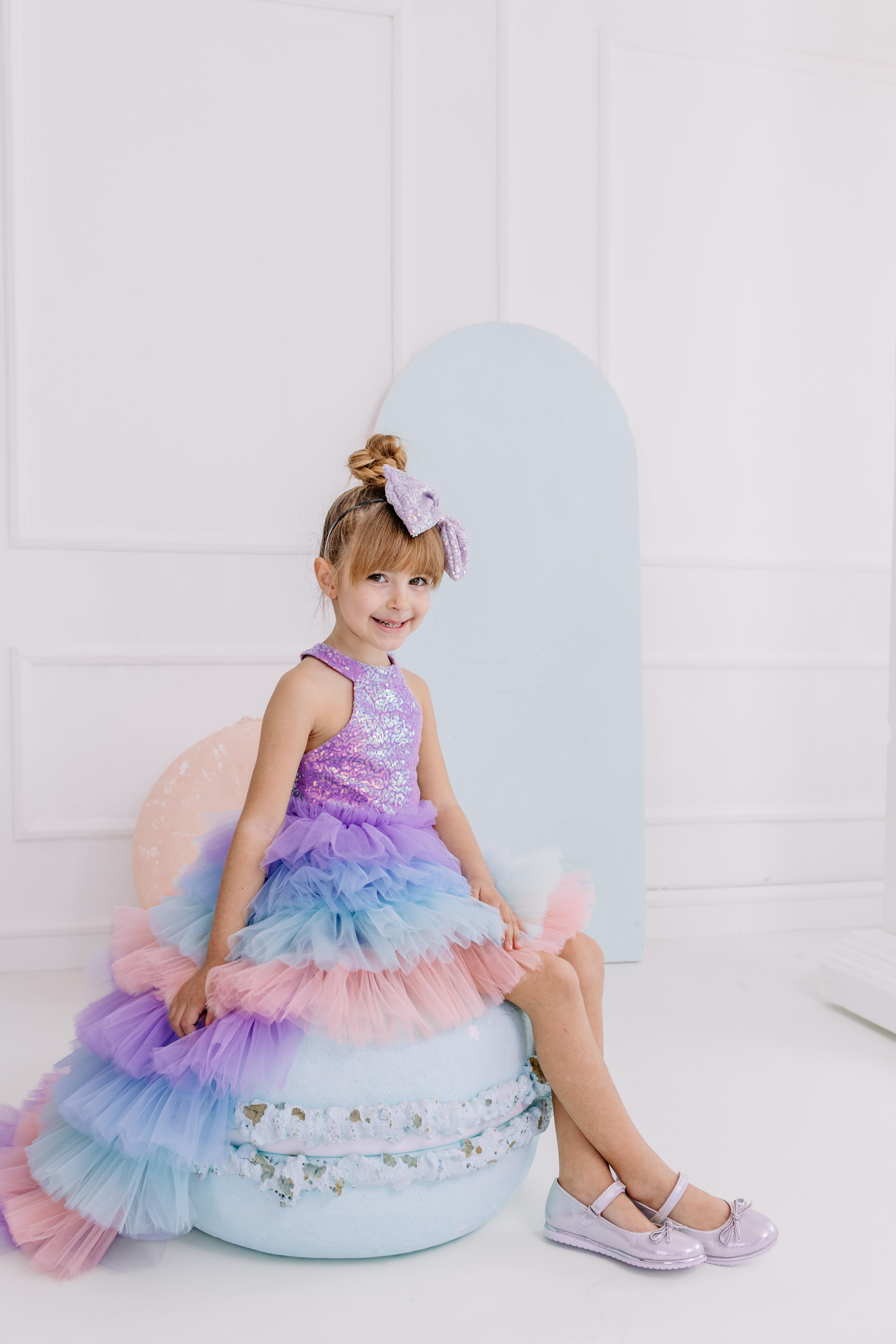 LILAC SCARLETT WITH TAIL TUTU DRESS