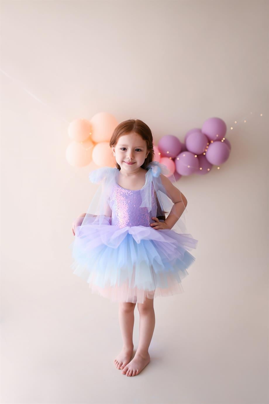 LILAC SHINY TUTU DRESS